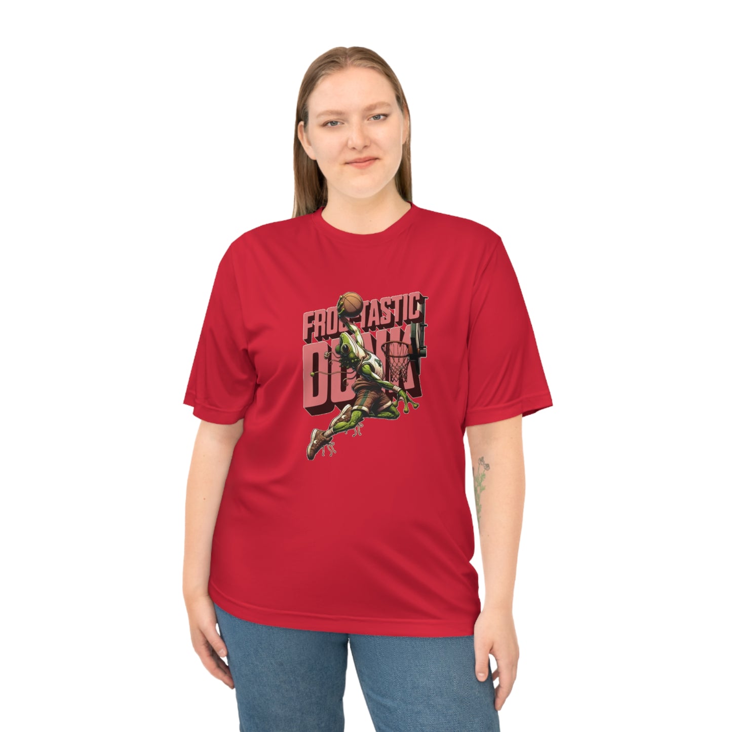 Basketball Ribbit Dunk -Performance Unisex T-Shirt for Sports Lovers