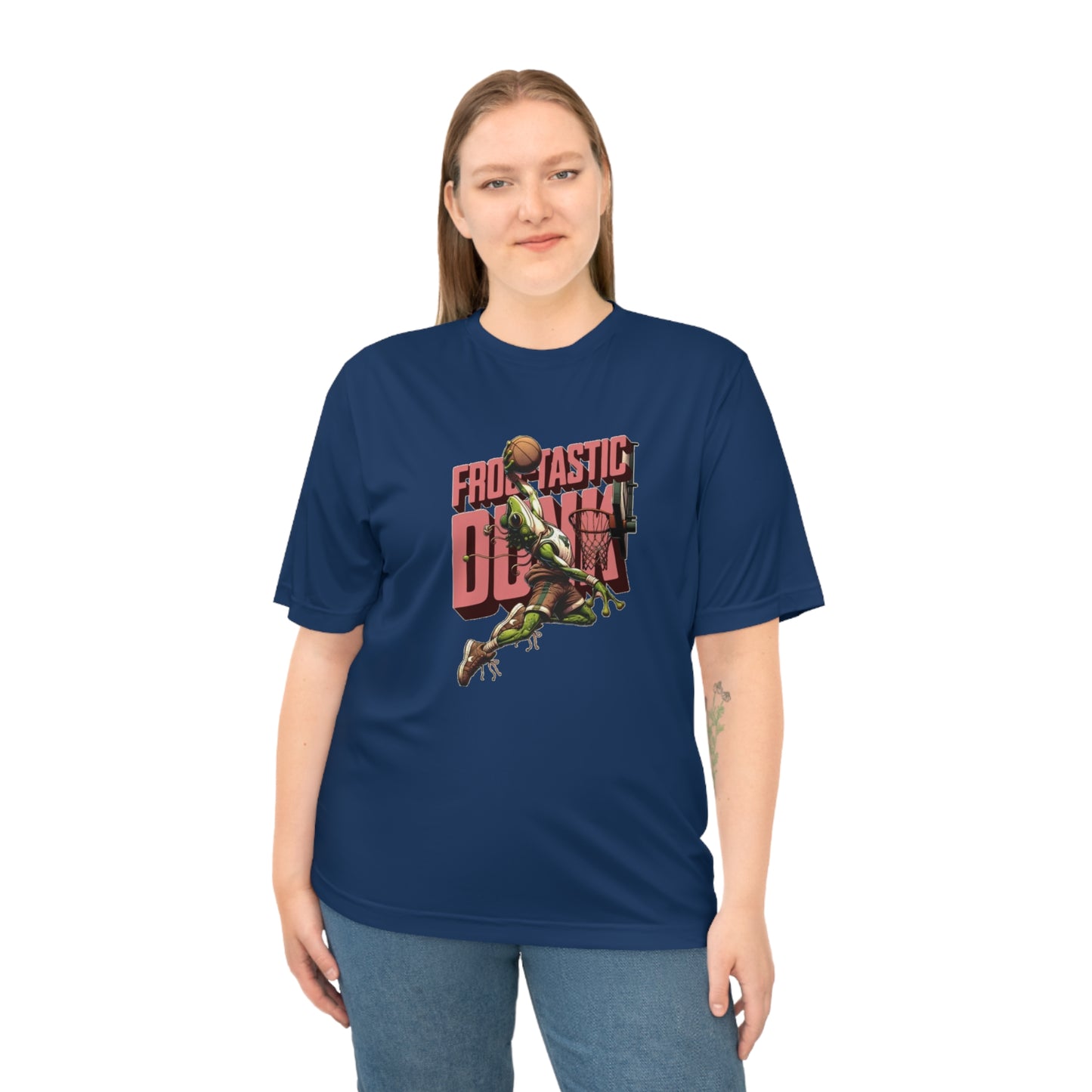 Basketball Ribbit Dunk -Performance Unisex T-Shirt for Sports Lovers