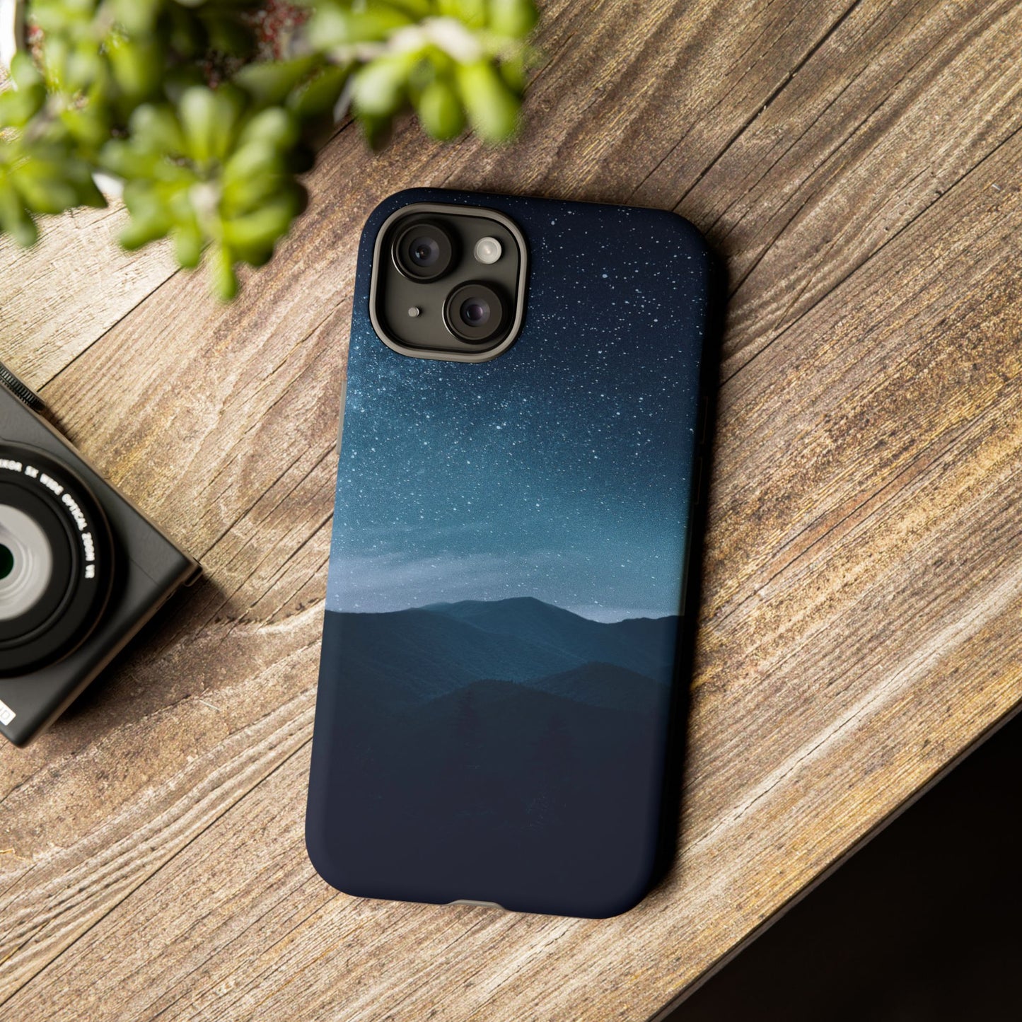 iPhone 15 series Tough Phone Case -Stunning blue nature design