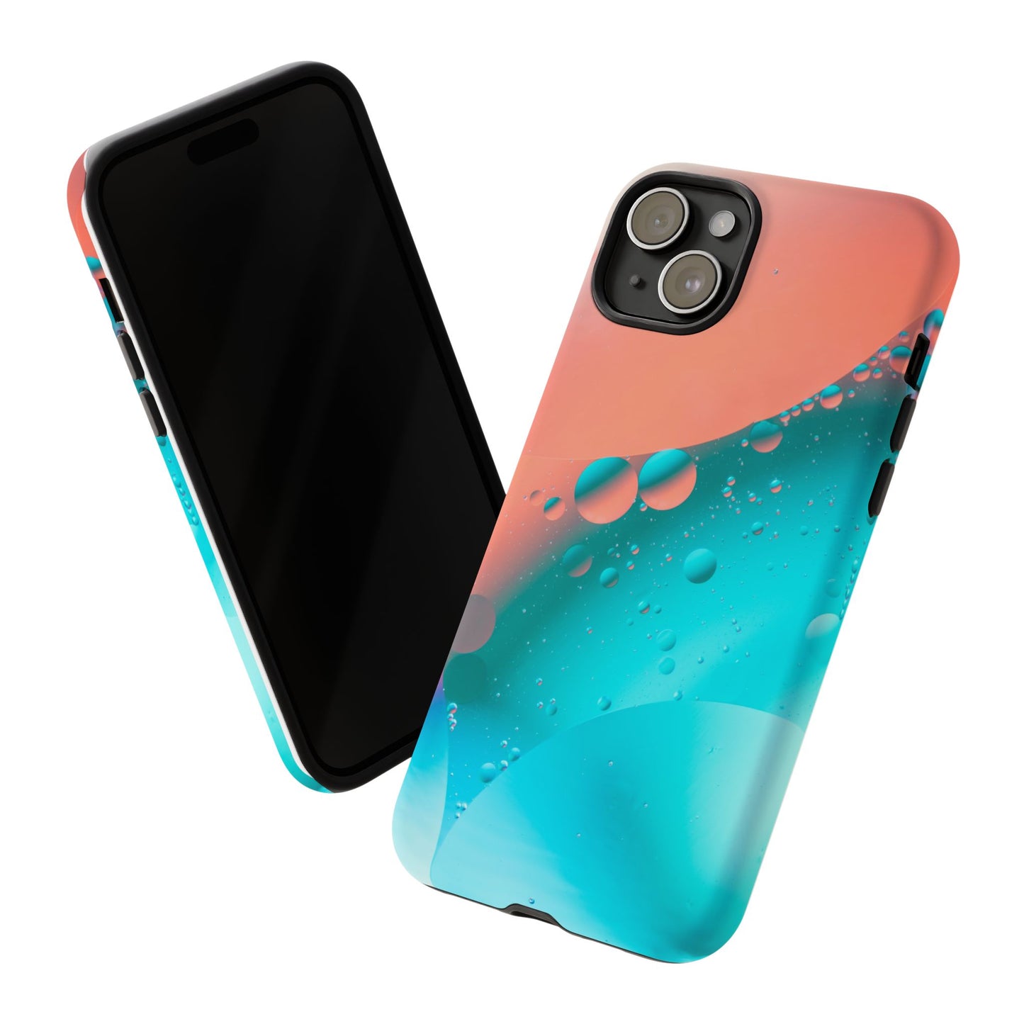 IPhone 15 series Tough Phone Case - Bubble Design for Stylish Protection