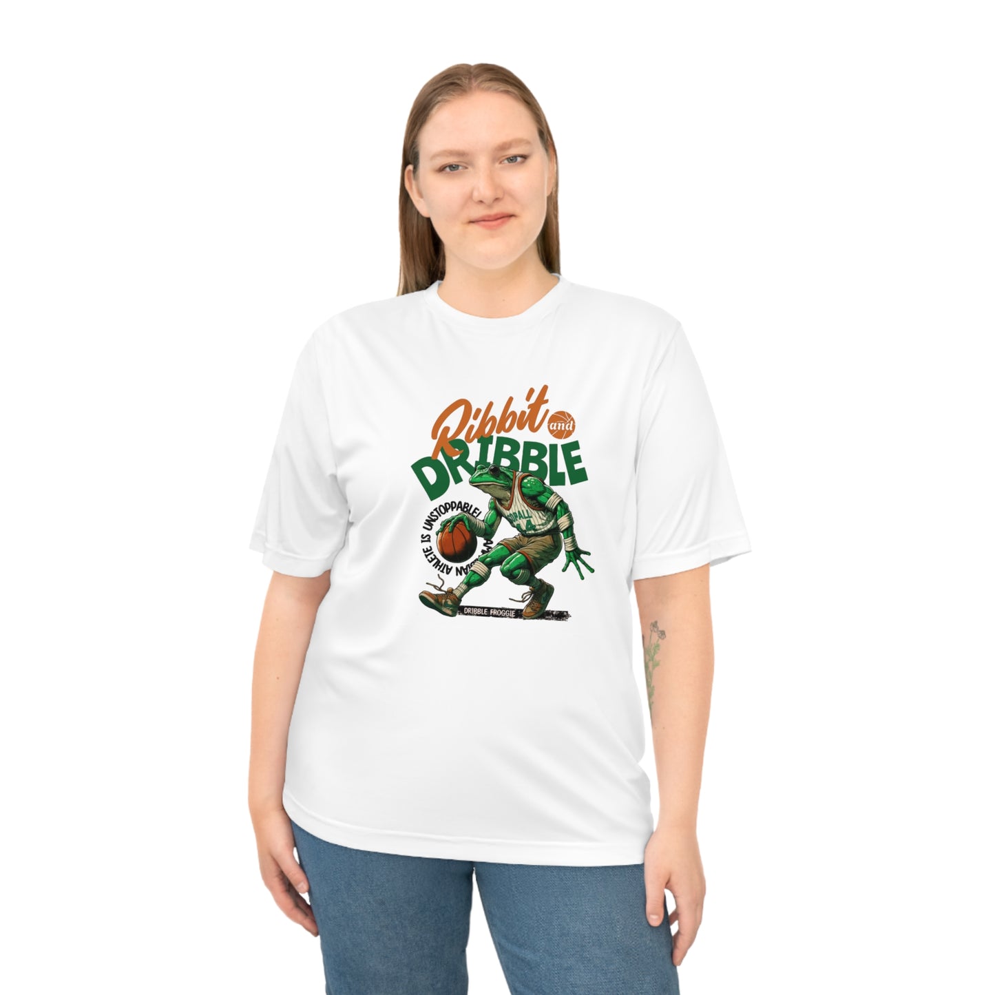 Basketball Ribbit Dribble Performance -UnisexT-Shirt for Sports Lovers