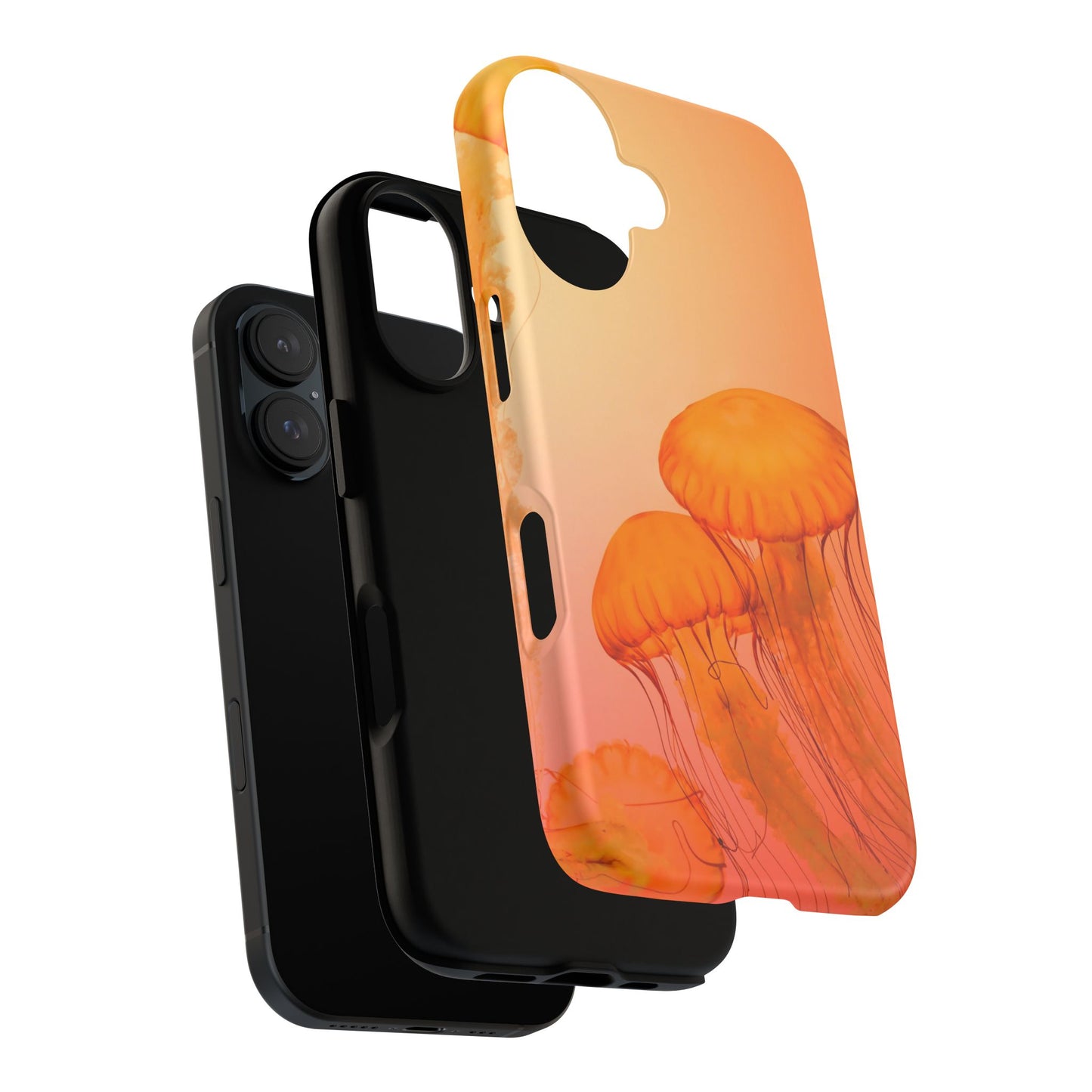 iPhone 16 series phone Case - Tough Cases with Stunning orange Design