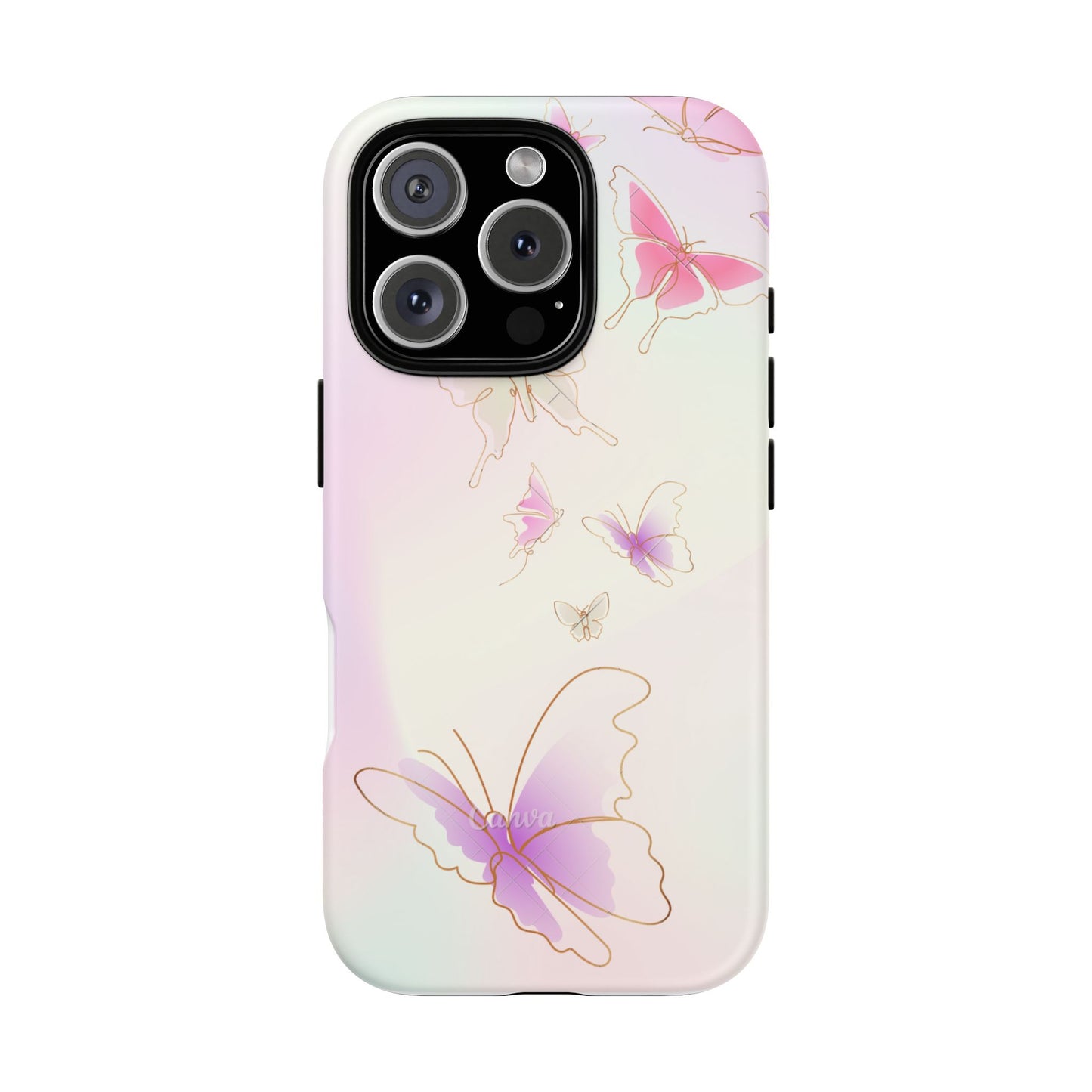 iPhone 16 series phone Case - Tough Cases with Stunning Butterfly Design