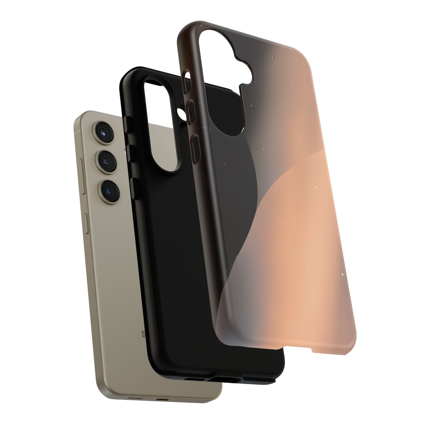 Samsung S24 series Tough Phone Cases - Elegant Pink black