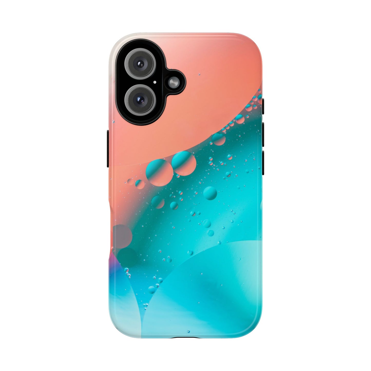 iPhone 16 series Tough Phone Case - Bubble Design for Stylish Protection