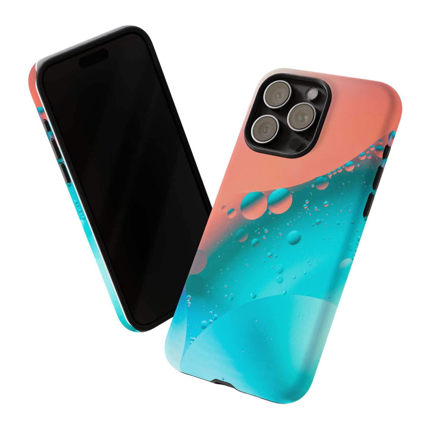 IPhone 15 series Tough Phone Case - Bubble Design for Stylish Protection