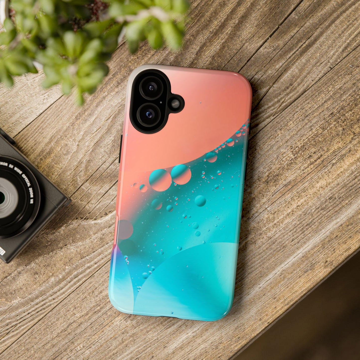iPhone 16 series Tough Phone Case - Bubble Design for Stylish Protection