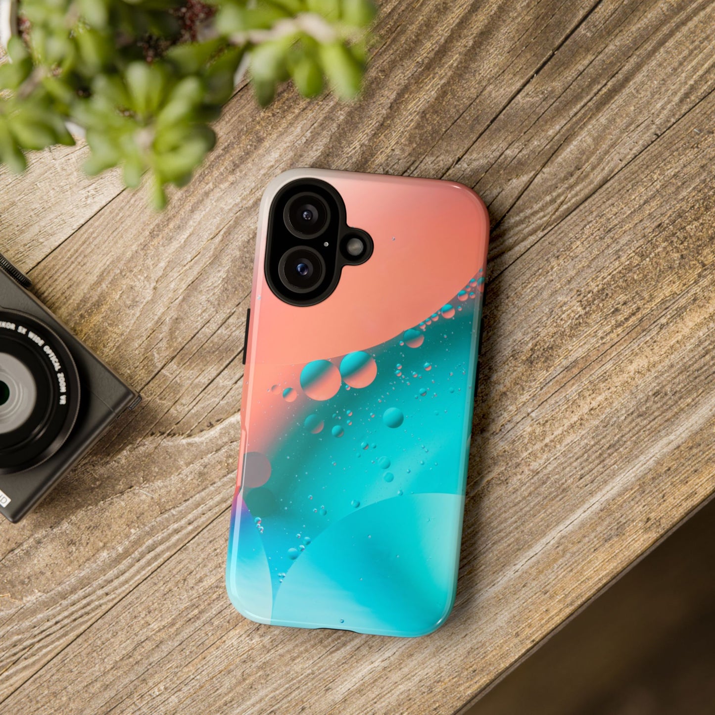 iPhone 16 series Tough Phone Case - Bubble Design for Stylish Protection