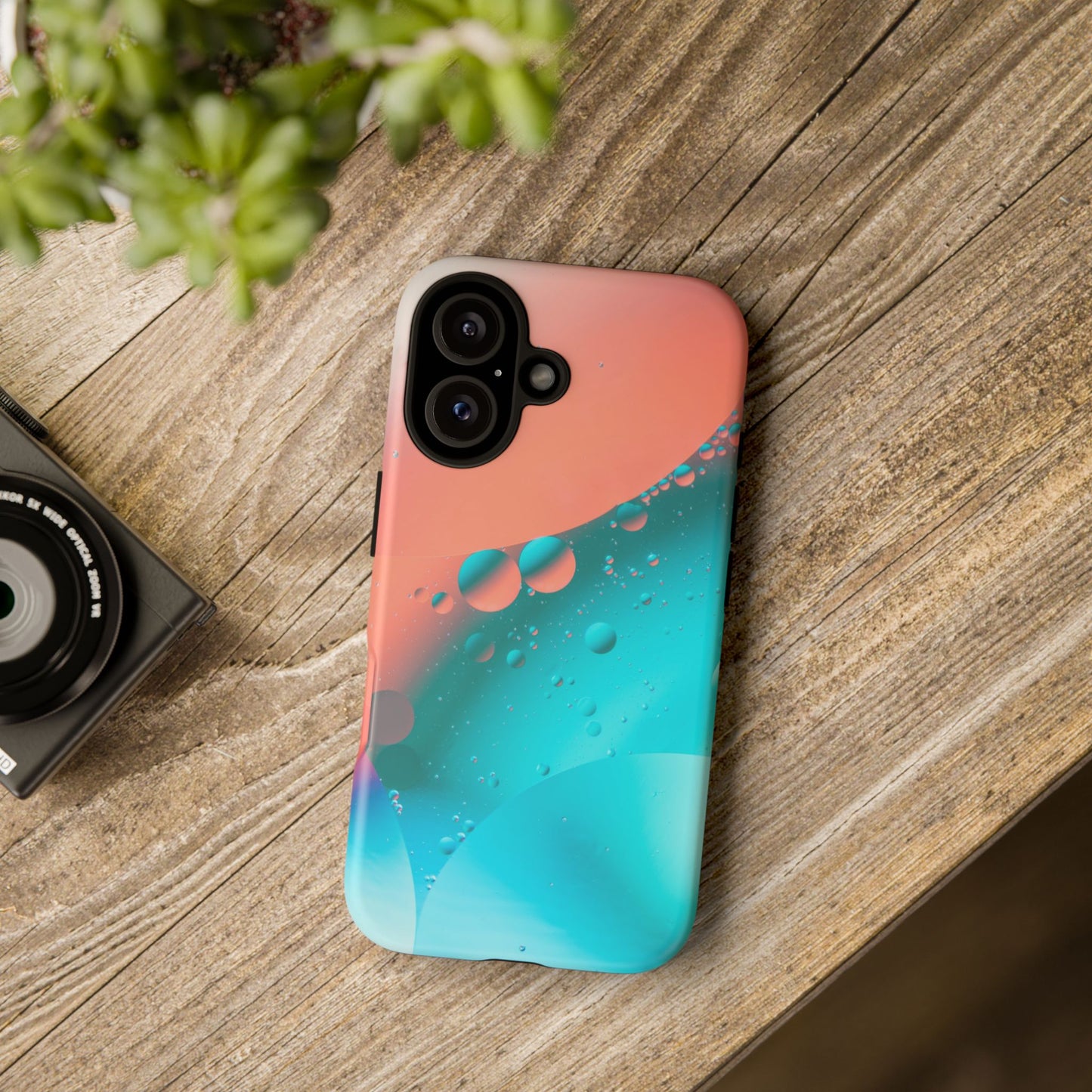 iPhone 16 series Tough Phone Case - Bubble Design for Stylish Protection