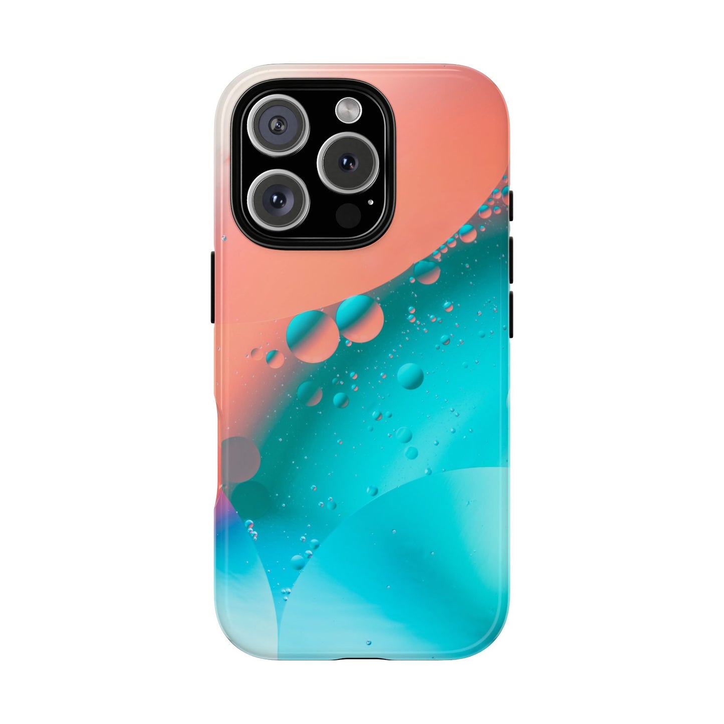 iPhone 16 series Tough Phone Case - Bubble Design for Stylish Protection