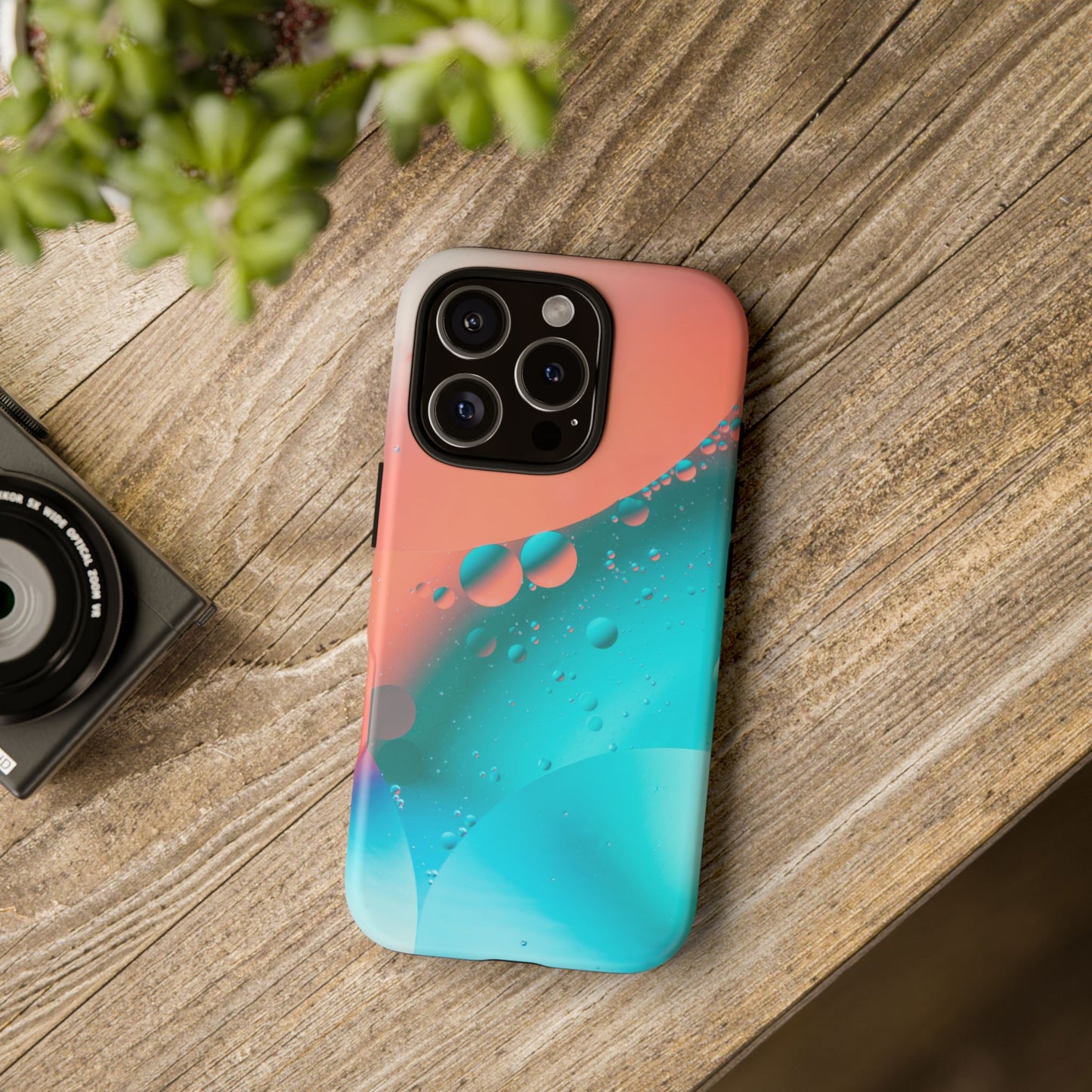 iPhone 16 series Tough Phone Case - Bubble Design for Stylish Protection