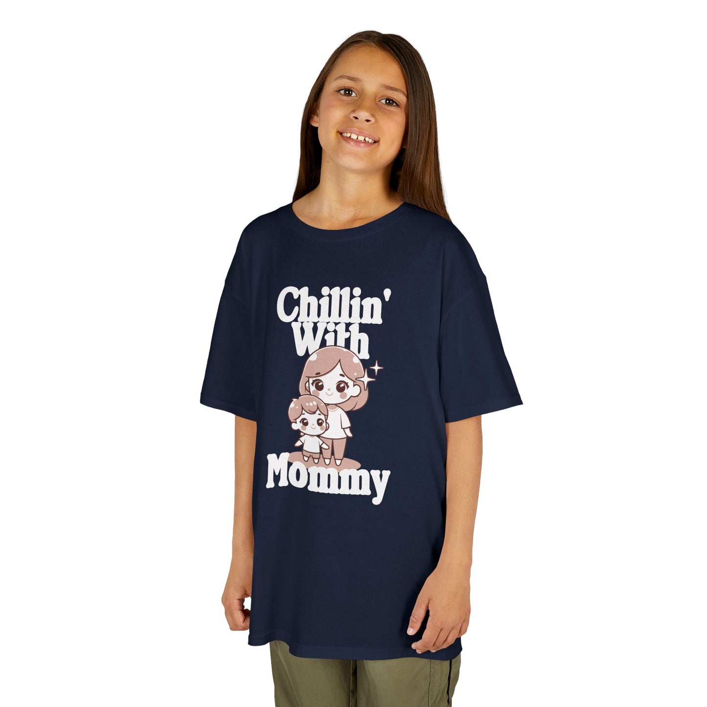 Kids Cotton T Shirt - Chilling with mommy