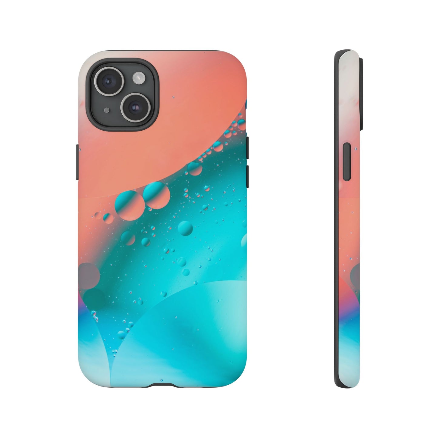 IPhone 15 series Tough Phone Case - Bubble Design for Stylish Protection