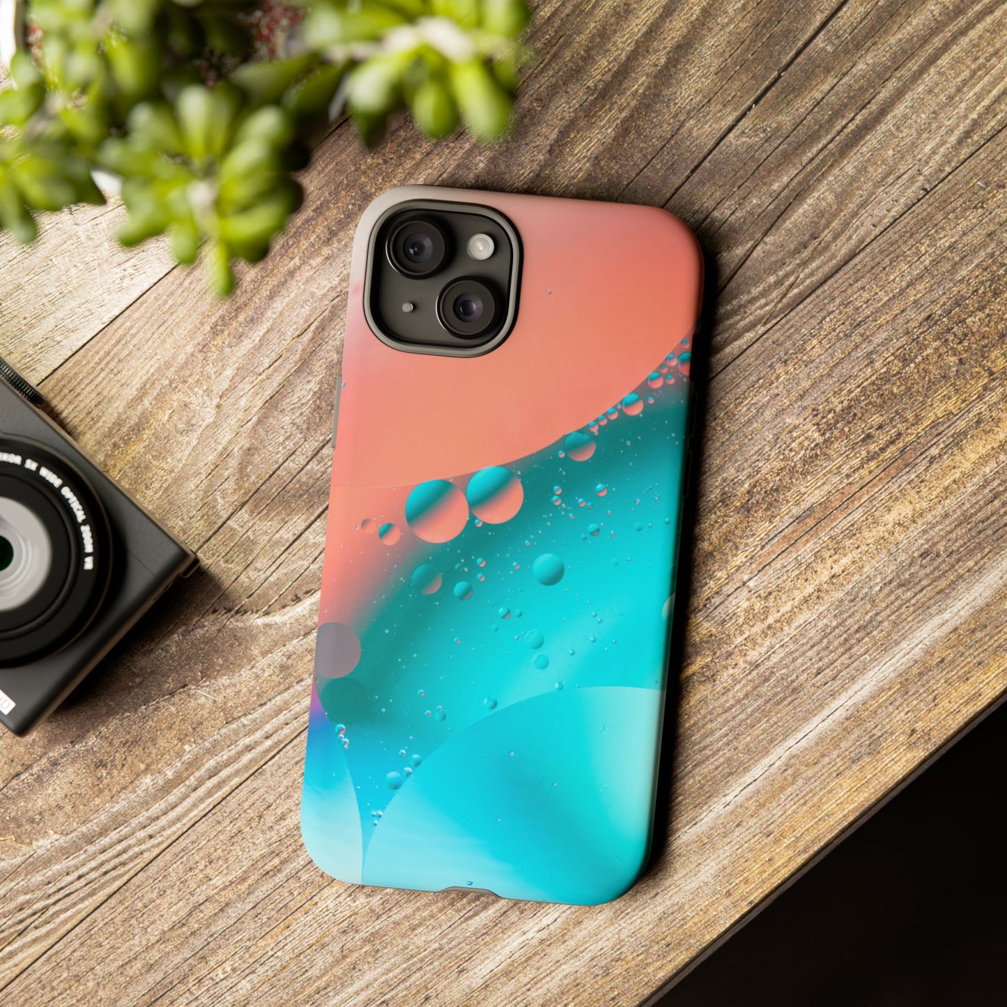 IPhone 15 series Tough Phone Case - Bubble Design for Stylish Protection