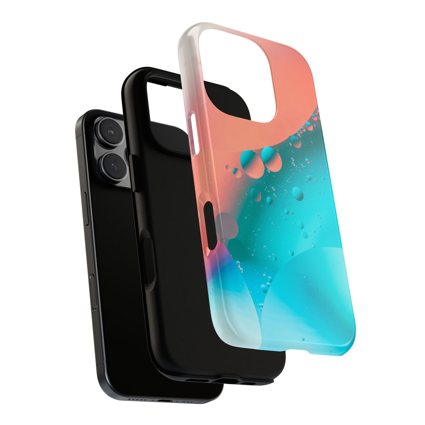 iPhone 16 series Tough Phone Case - Bubble Design for Stylish Protection