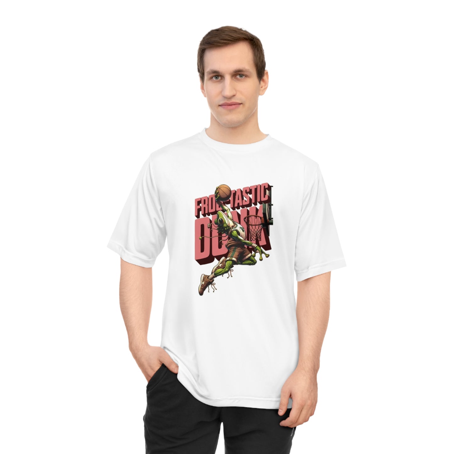 Basketball Ribbit Dunk -Performance Unisex T-Shirt for Sports Lovers