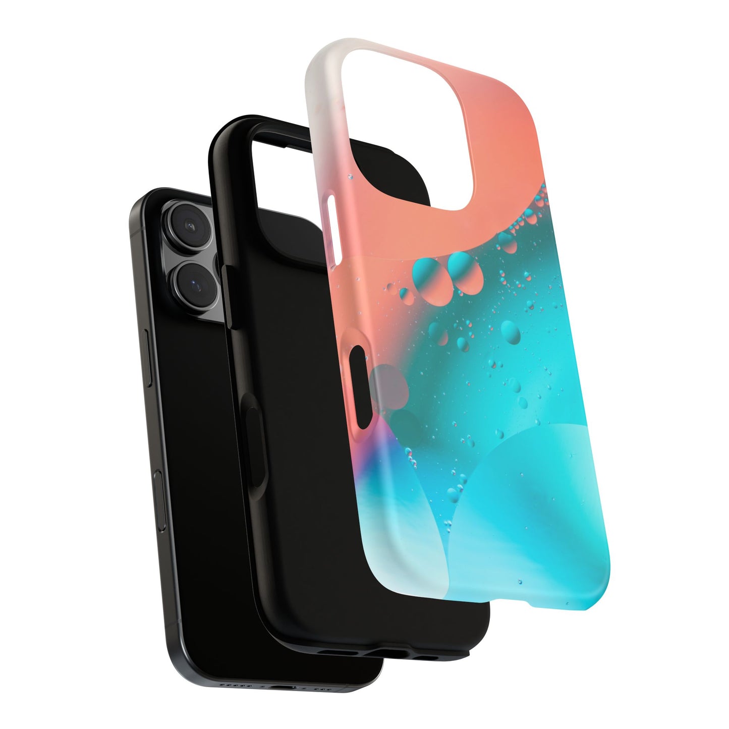 iPhone 16 series Tough Phone Case - Bubble Design for Stylish Protection