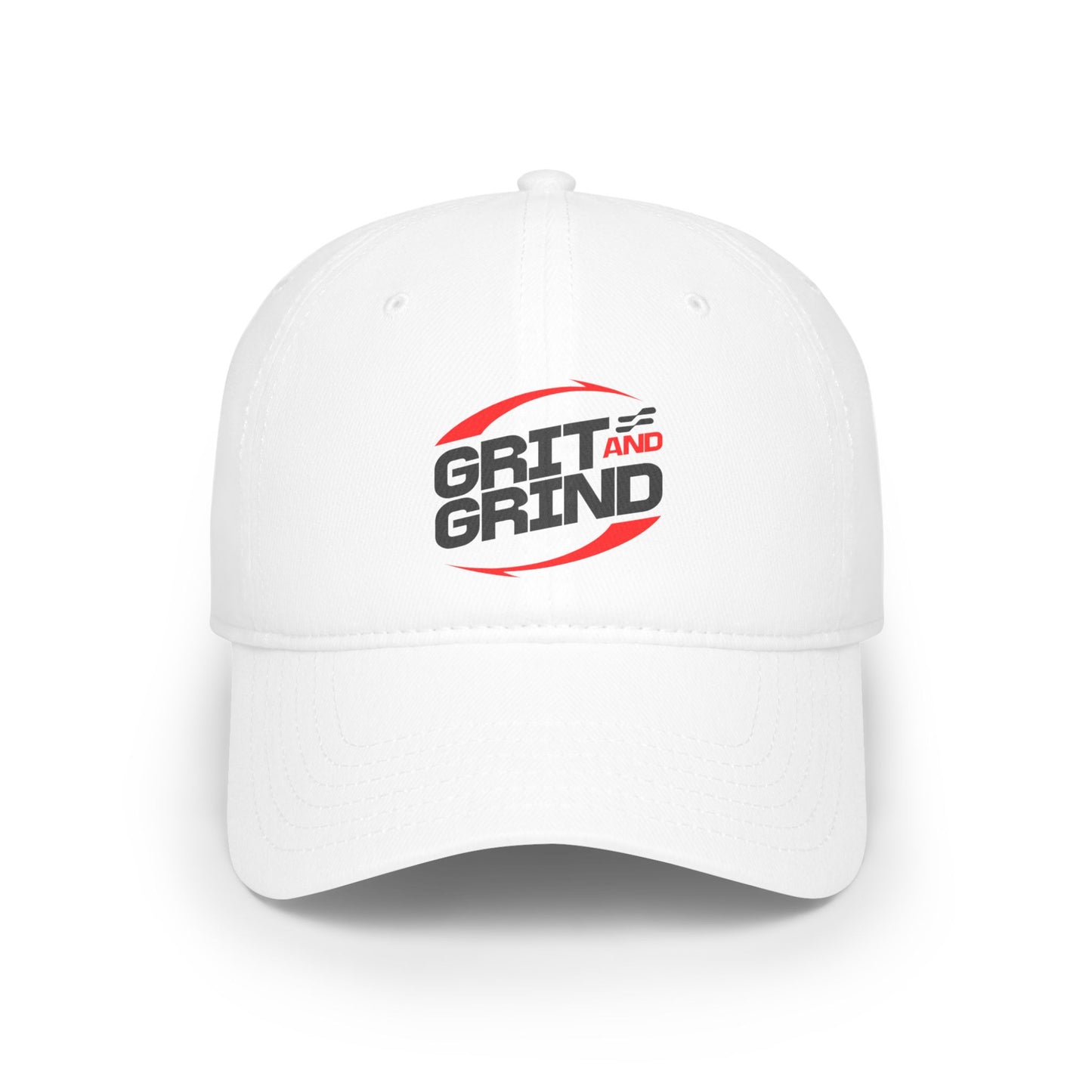Motivation Grit & Grind Baseball Fan Low Profile Cap - Unisex Stylish and Comfortable Hat for Sports/gym Lovers