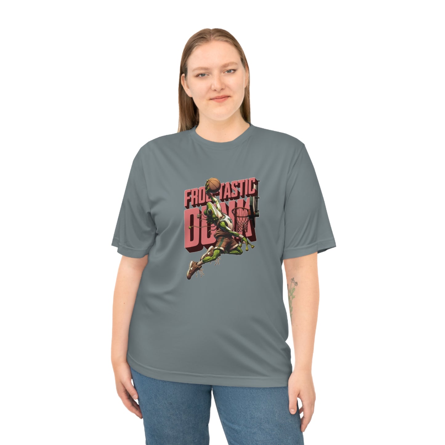 Basketball Ribbit Dunk -Performance Unisex T-Shirt for Sports Lovers