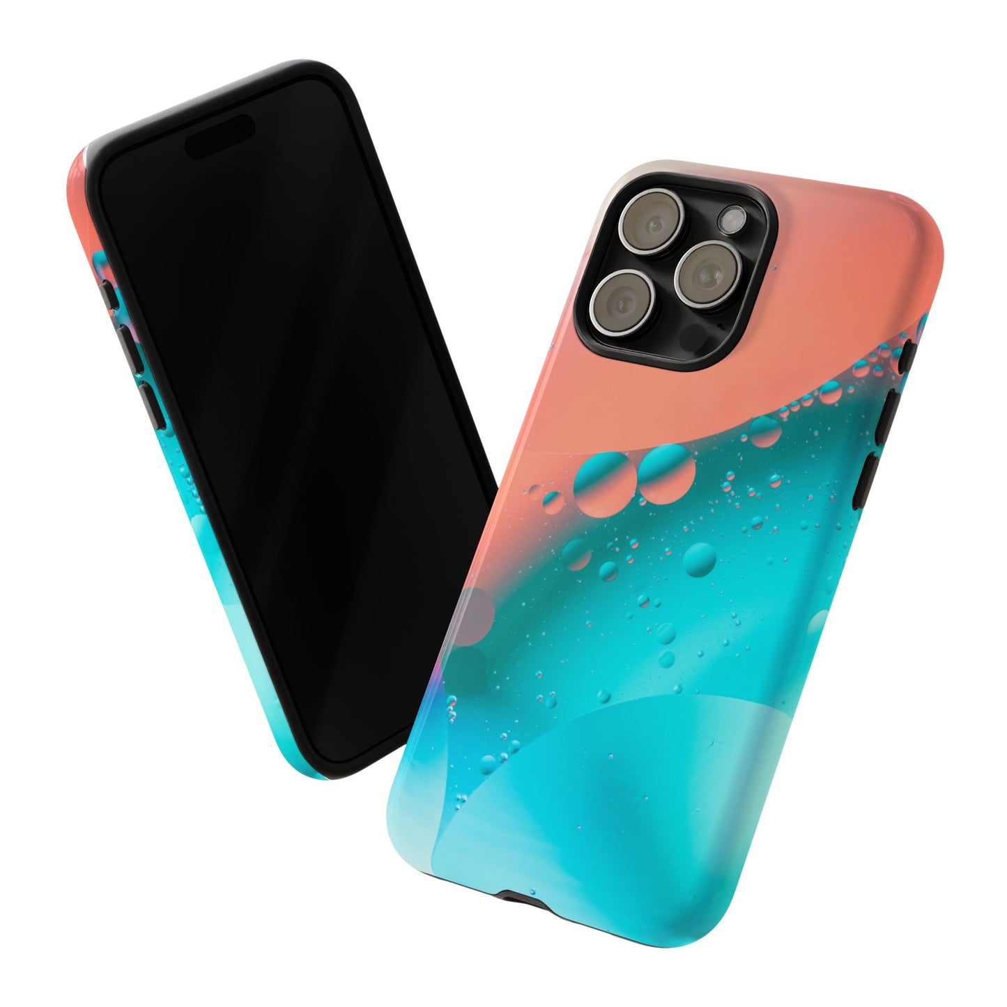 iPhone 16 series Tough Phone Case - Bubble Design for Stylish Protection