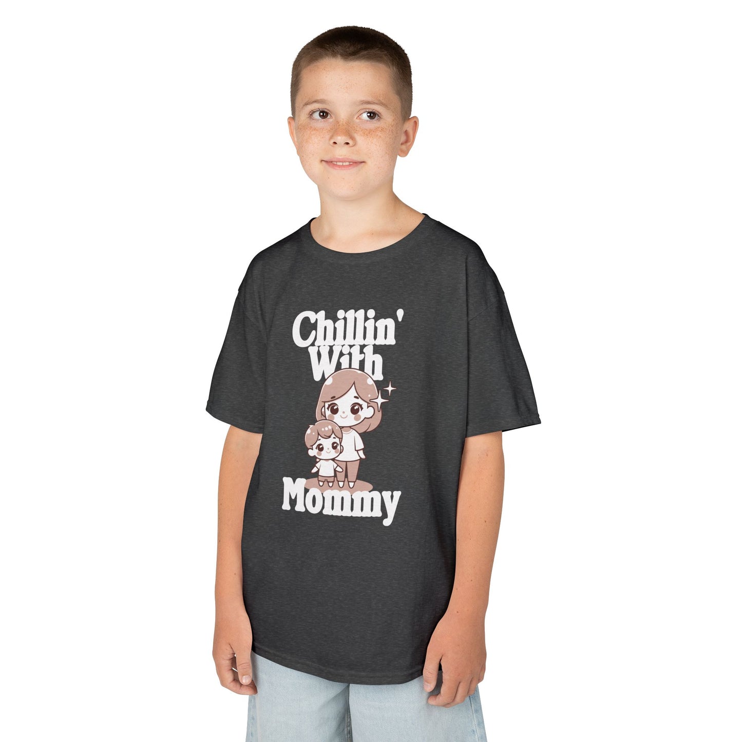 Kids Cotton T Shirt - Chilling with mommy