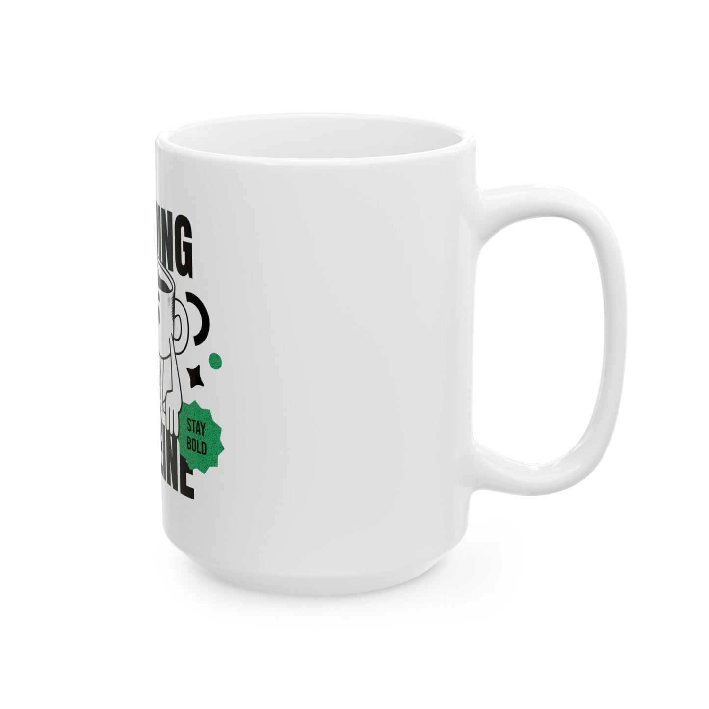 Bold Morning Caffeine Mug | Fun Coffee Cup for Coffee Lovers