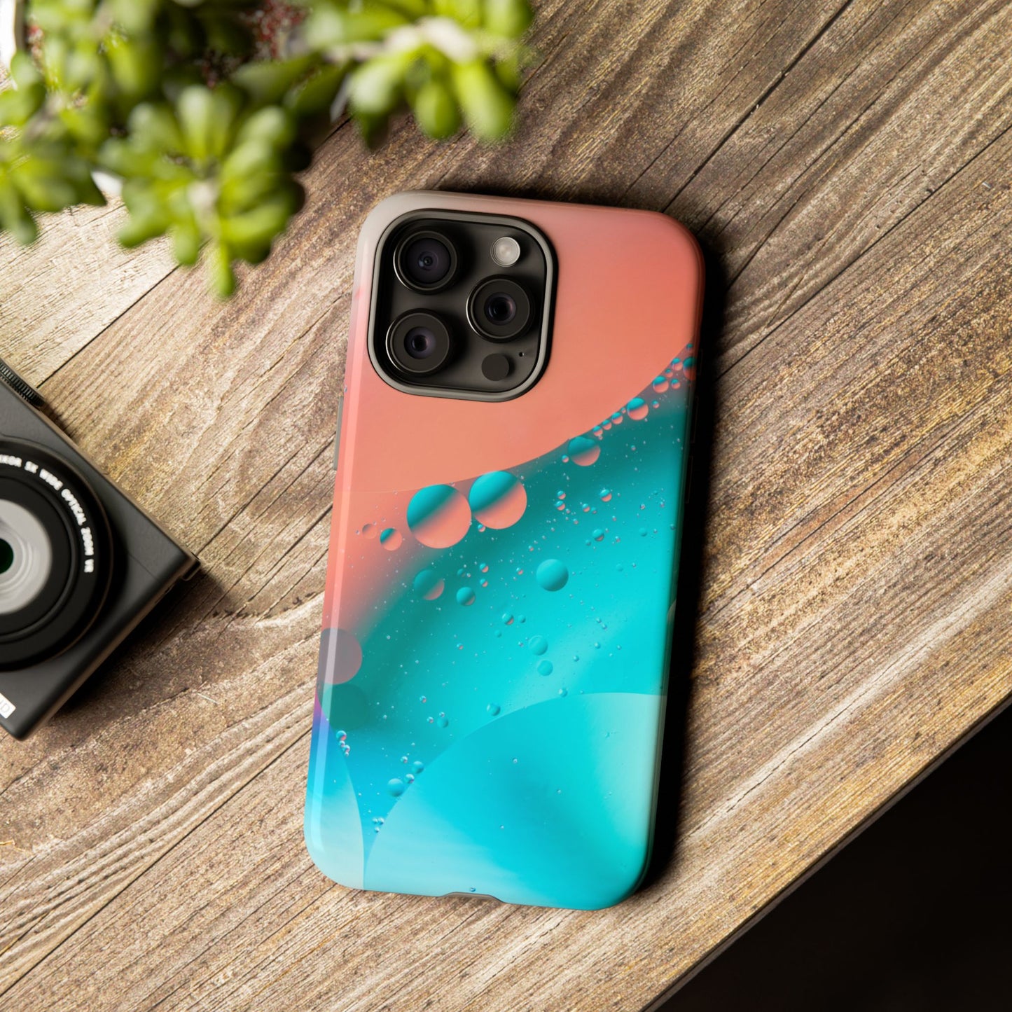 IPhone 15 series Tough Phone Case - Bubble Design for Stylish Protection