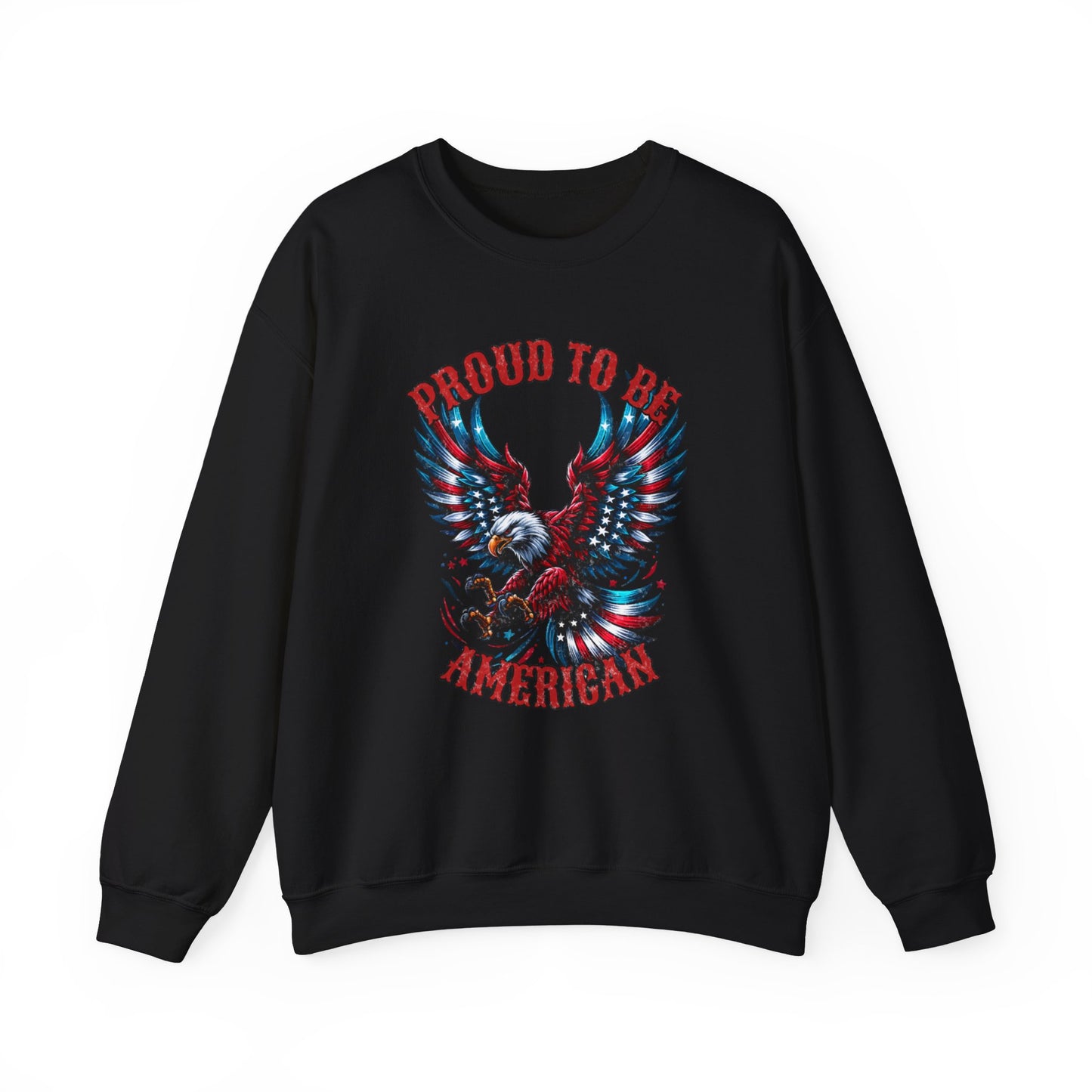 Proud American -Unisex Crewneck Sweatshirt -