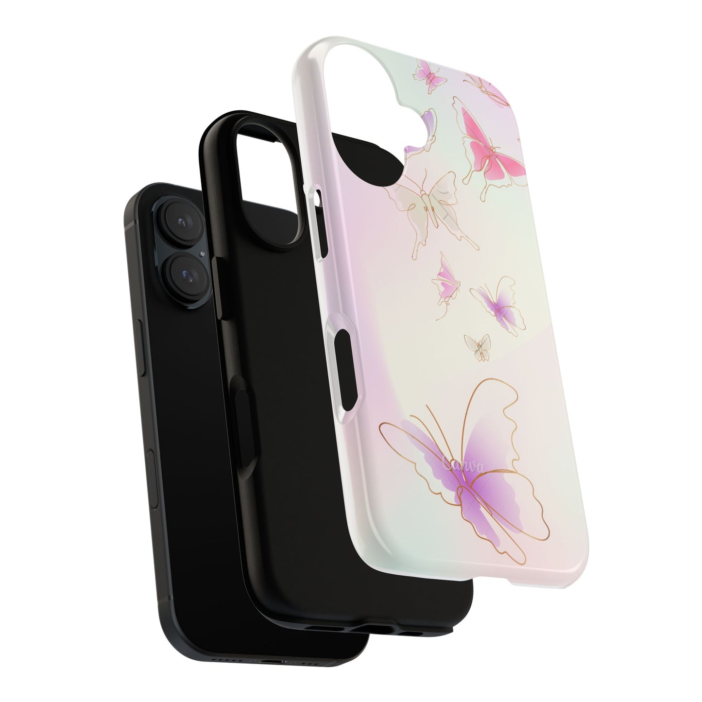 iPhone 16 series phone Case - Tough Cases with Stunning Butterfly Design