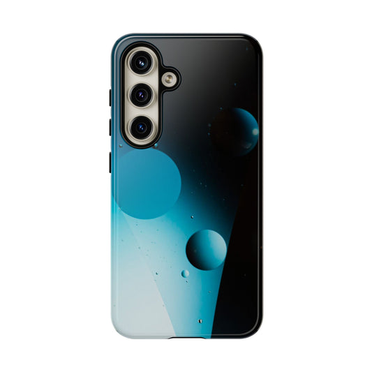 Samsung S24 series  Tough Phone Cases - Blue bubbles