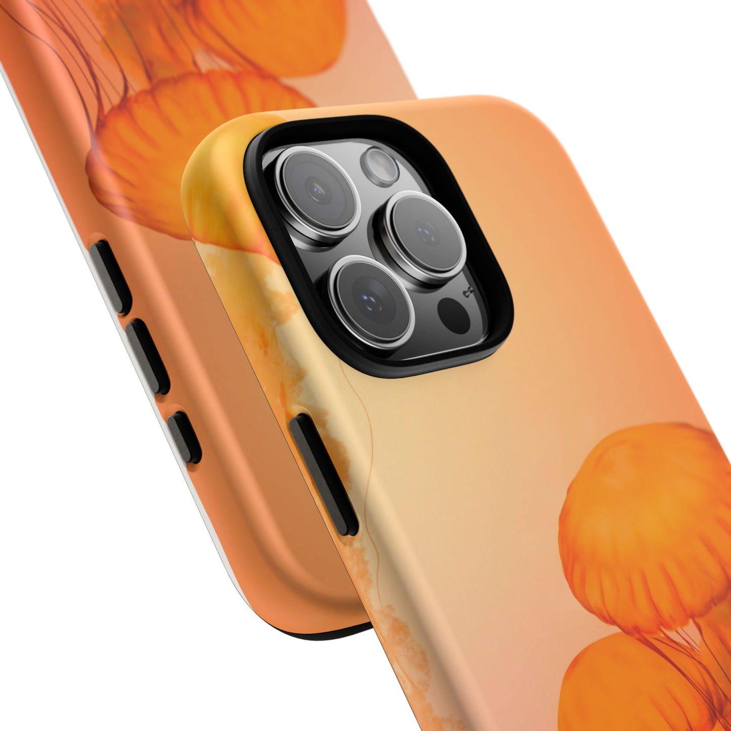iPhone 16 series phone Case - Tough Cases with Stunning orange Design