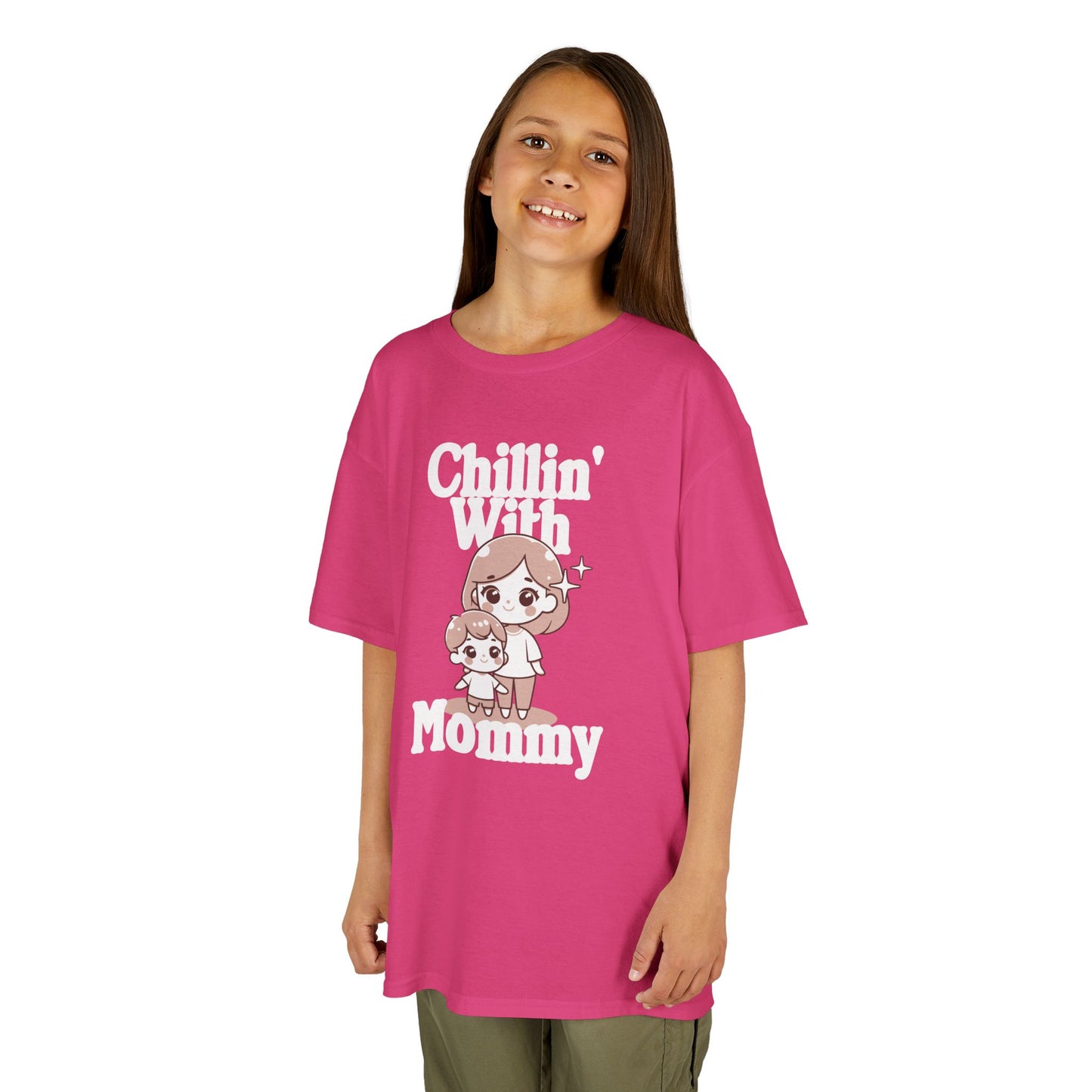 Kids Cotton T Shirt - Chilling with mommy