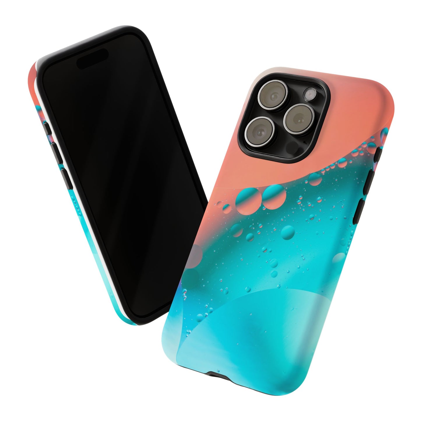 IPhone 15 series Tough Phone Case - Bubble Design for Stylish Protection