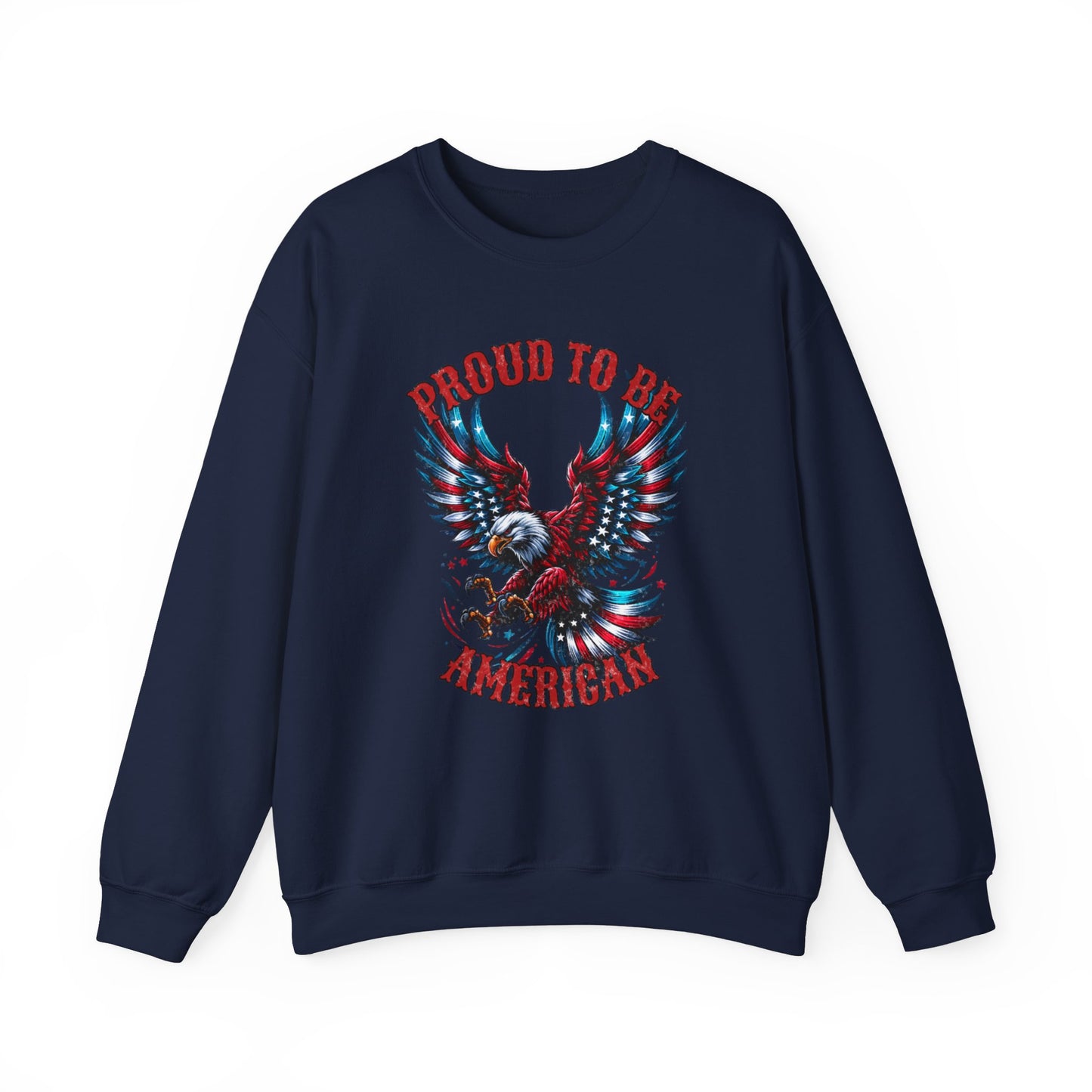 Proud American -Unisex Crewneck Sweatshirt -