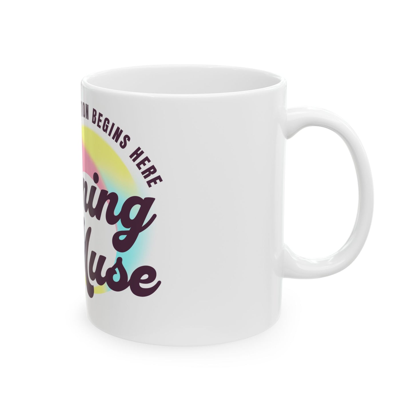 Inspirational Ceramic Mug - Morning Muse - Perfect for Coffee Lovers and Creative Souls