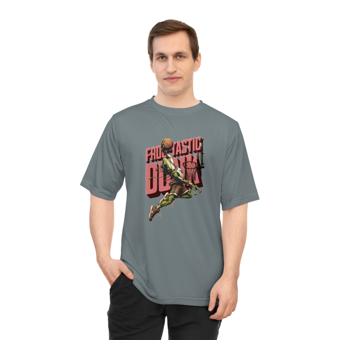 Basketball Ribbit Dunk -Performance Unisex T-Shirt for Sports Lovers