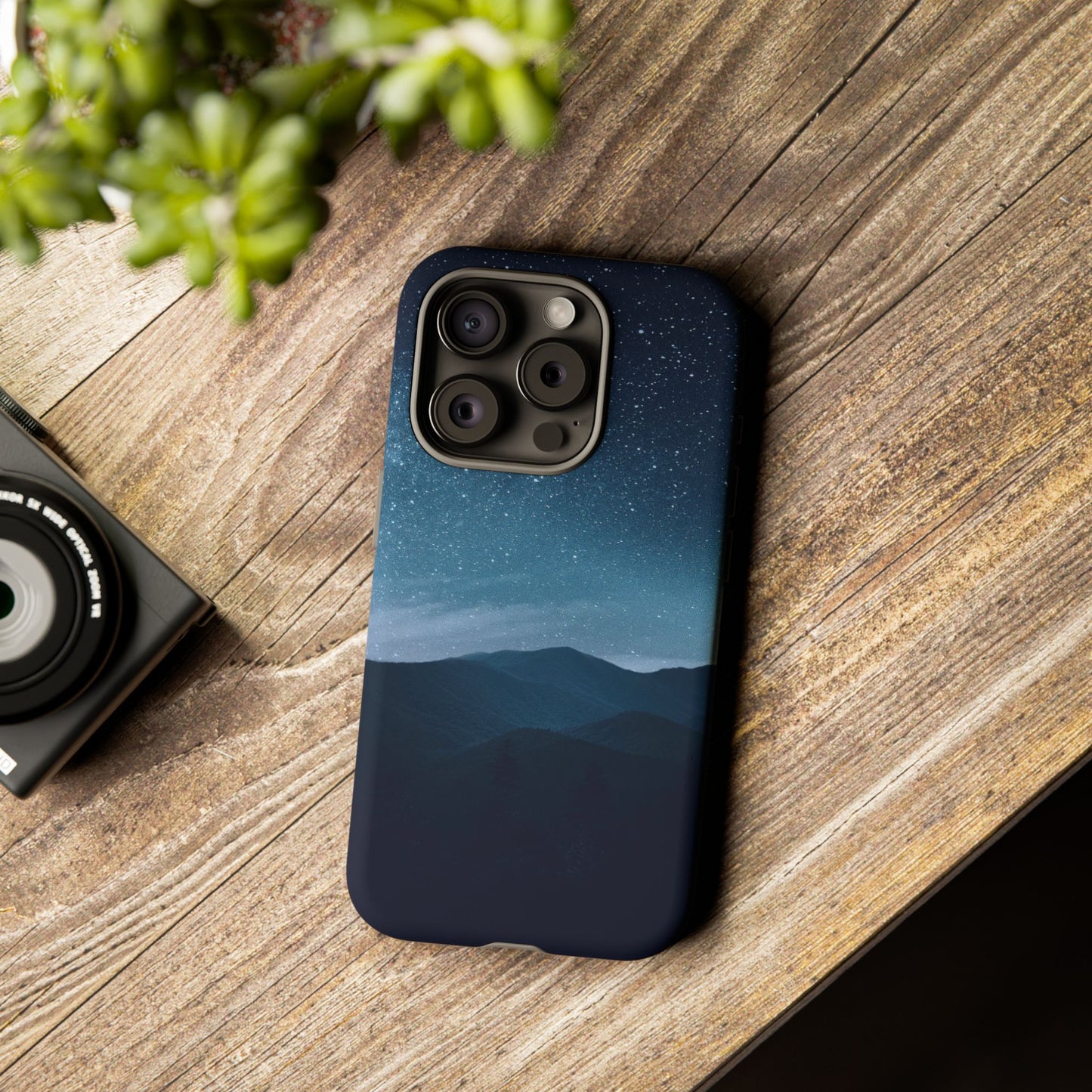iPhone 15 series Tough Phone Case -Stunning blue nature design