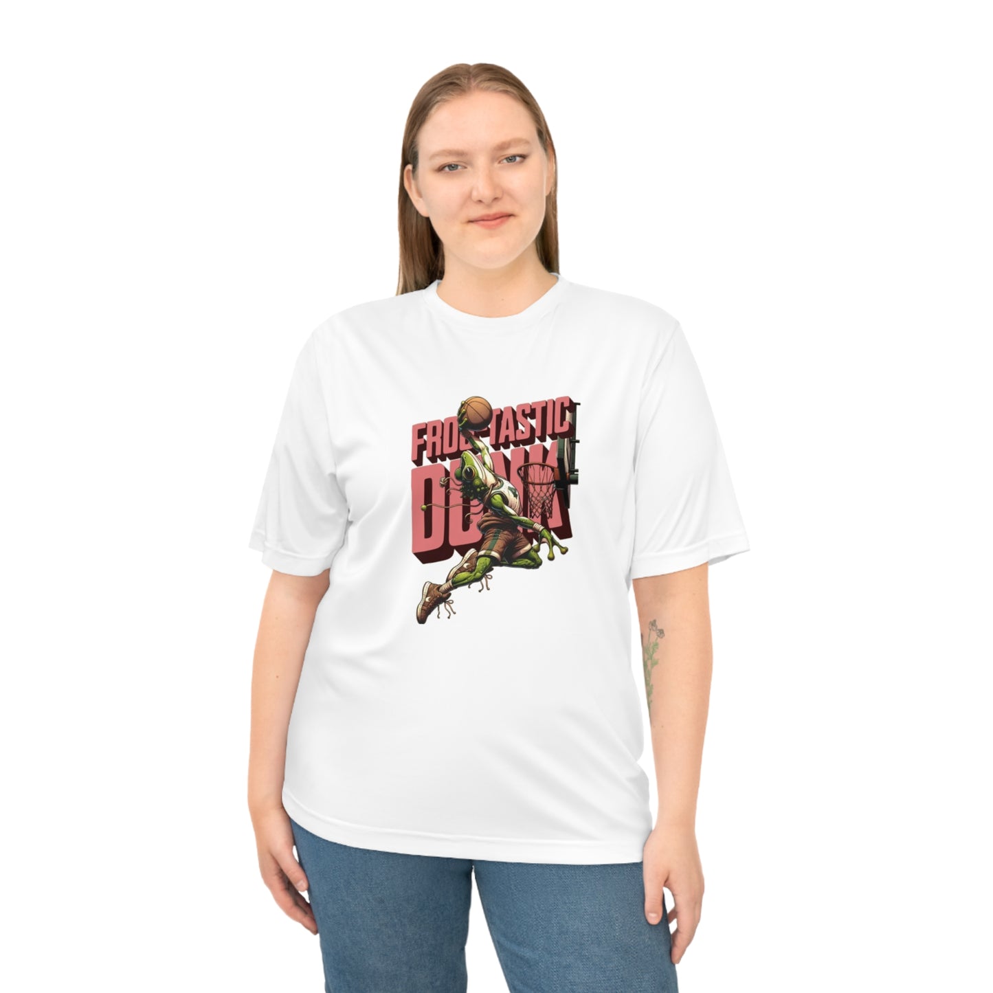 Basketball Ribbit Dunk -Performance Unisex T-Shirt for Sports Lovers