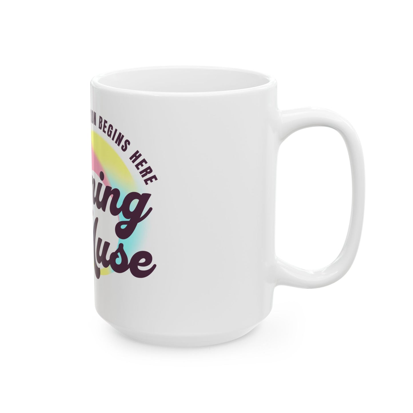Inspirational Ceramic Mug - Morning Muse - Perfect for Coffee Lovers and Creative Souls