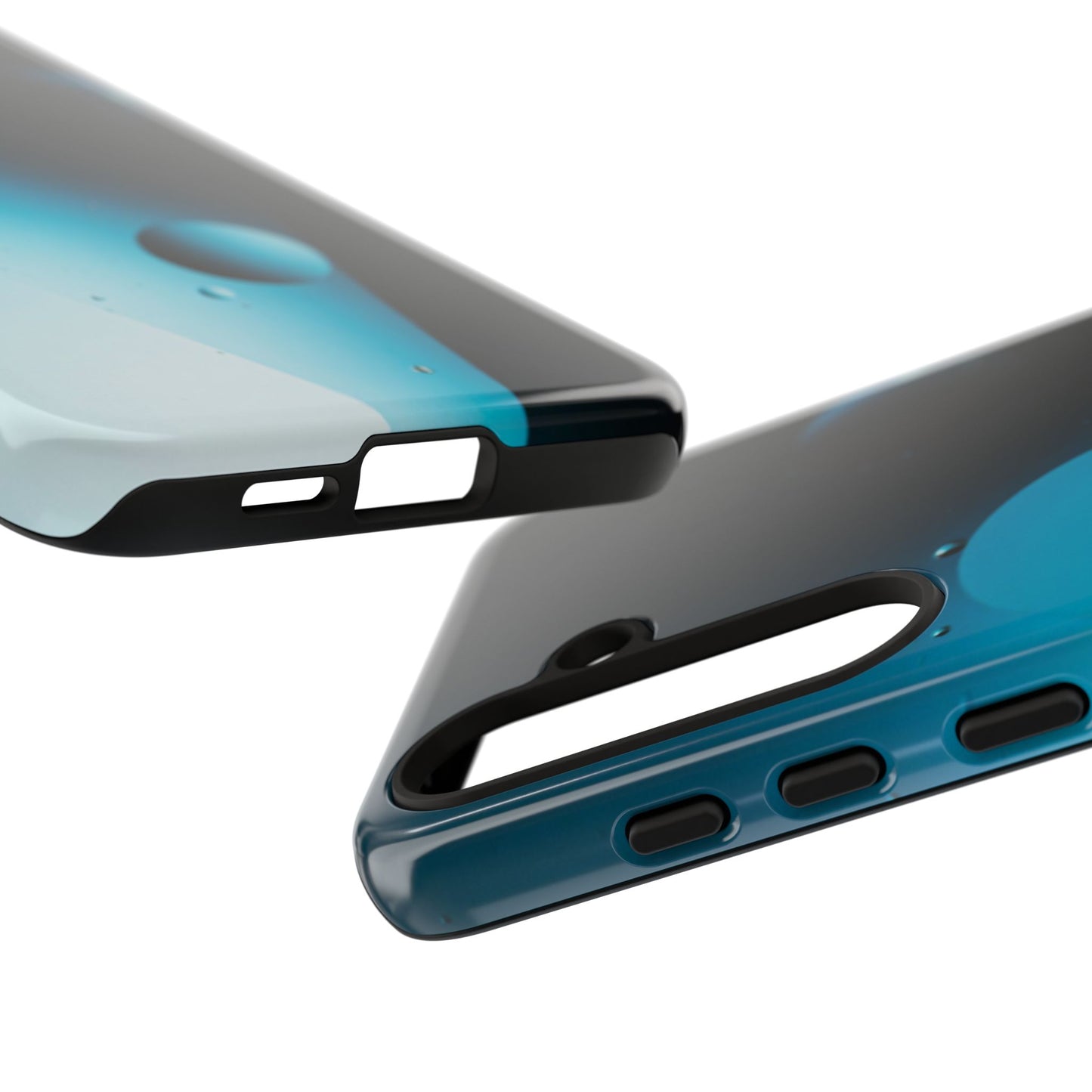 Samsung S24 series Tough Phone Cases - Blue bubbles