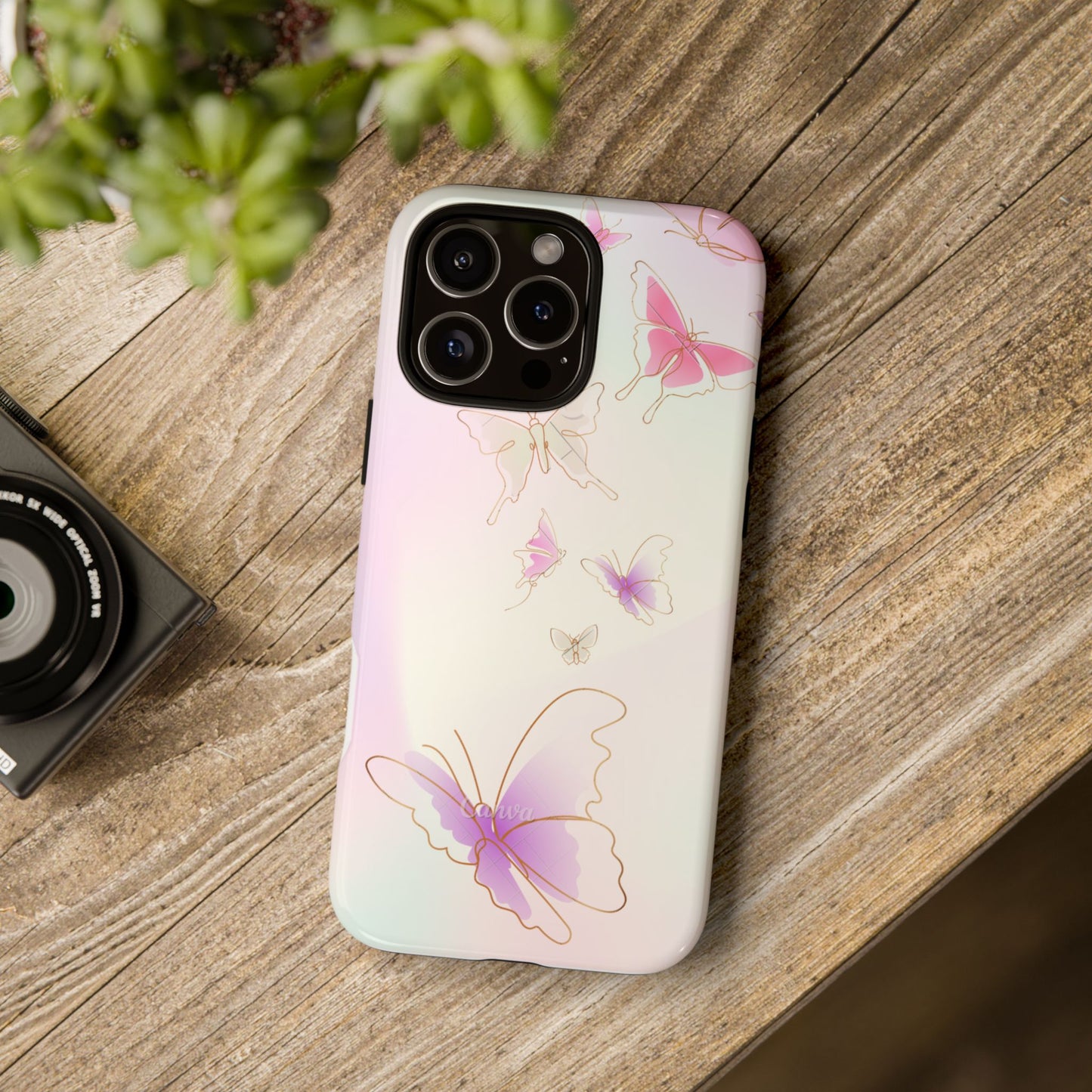 iPhone 16 series phone Case - Tough Cases with Stunning Butterfly Design
