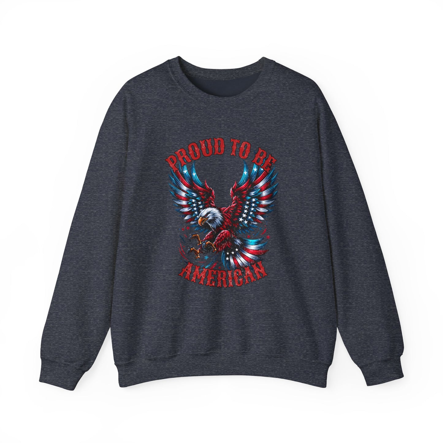 Proud American -Unisex Crewneck Sweatshirt -