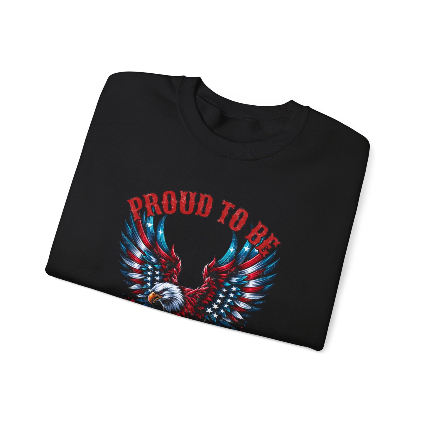 Proud American -Unisex Crewneck Sweatshirt -