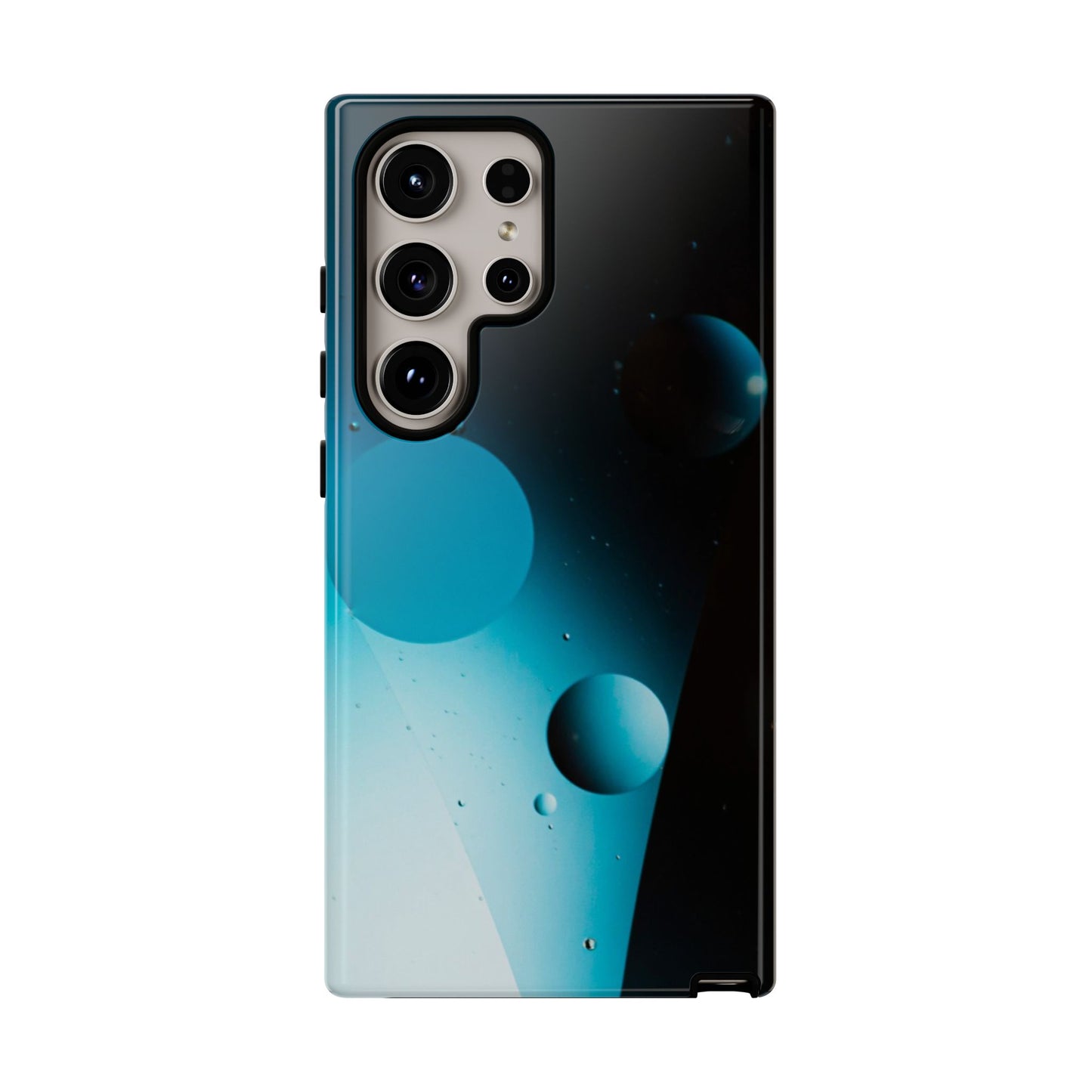 Samsung S24 series Tough Phone Cases - Blue bubbles