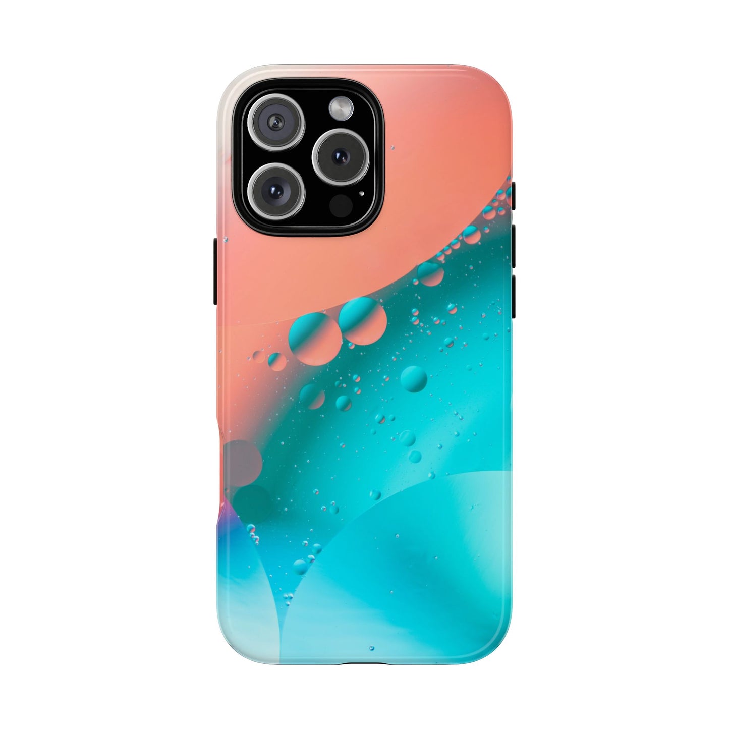 iPhone 16 series Tough Phone Case - Bubble Design for Stylish Protection