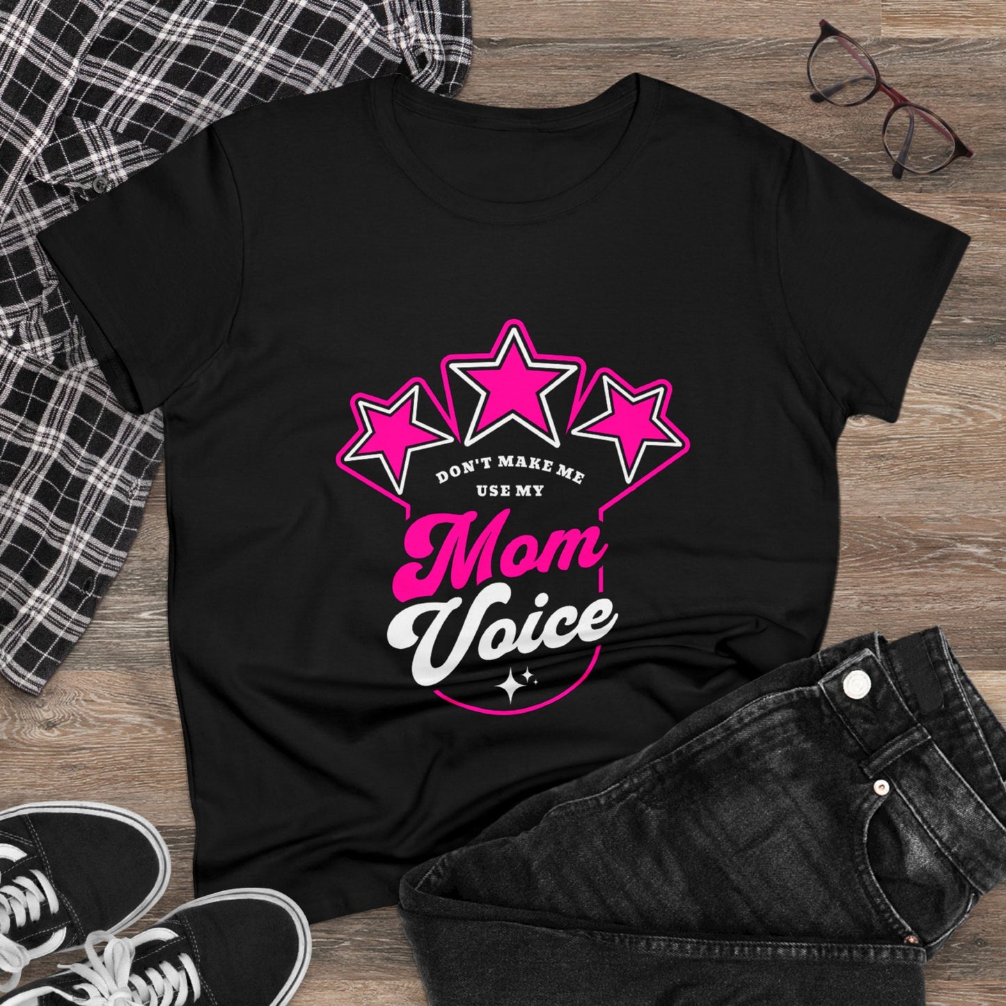 Mom Voice Women's Midweight Cotton Tee - Perfect for Mother