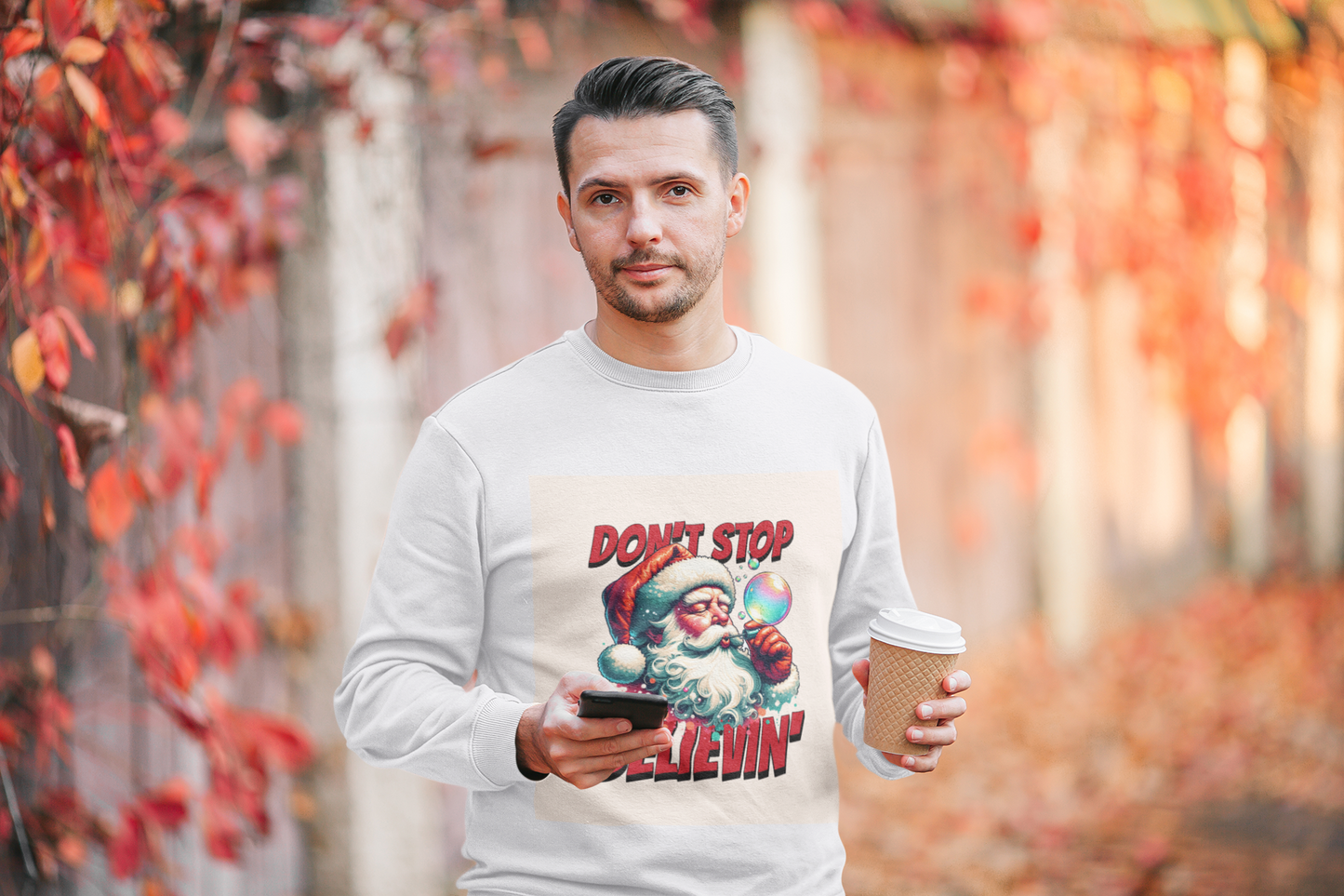 Santa Claus Unisex Crewneck Sweatshirt - Perfect for Christmas Celebrations