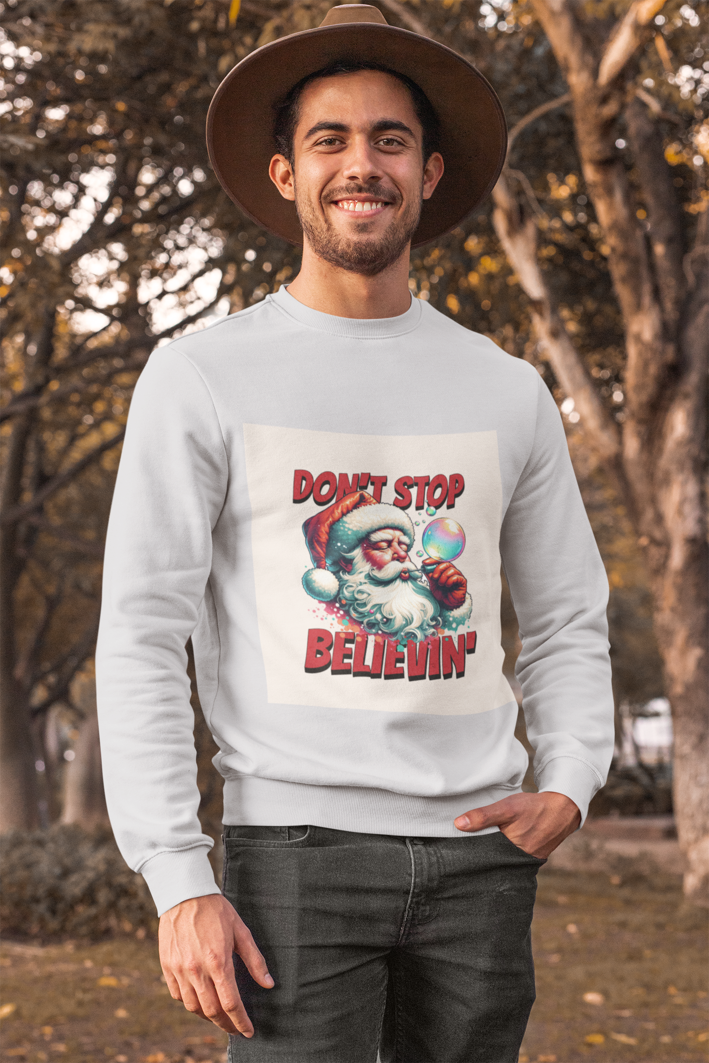 Santa Claus Unisex Crewneck Sweatshirt - Perfect for Christmas Celebrations