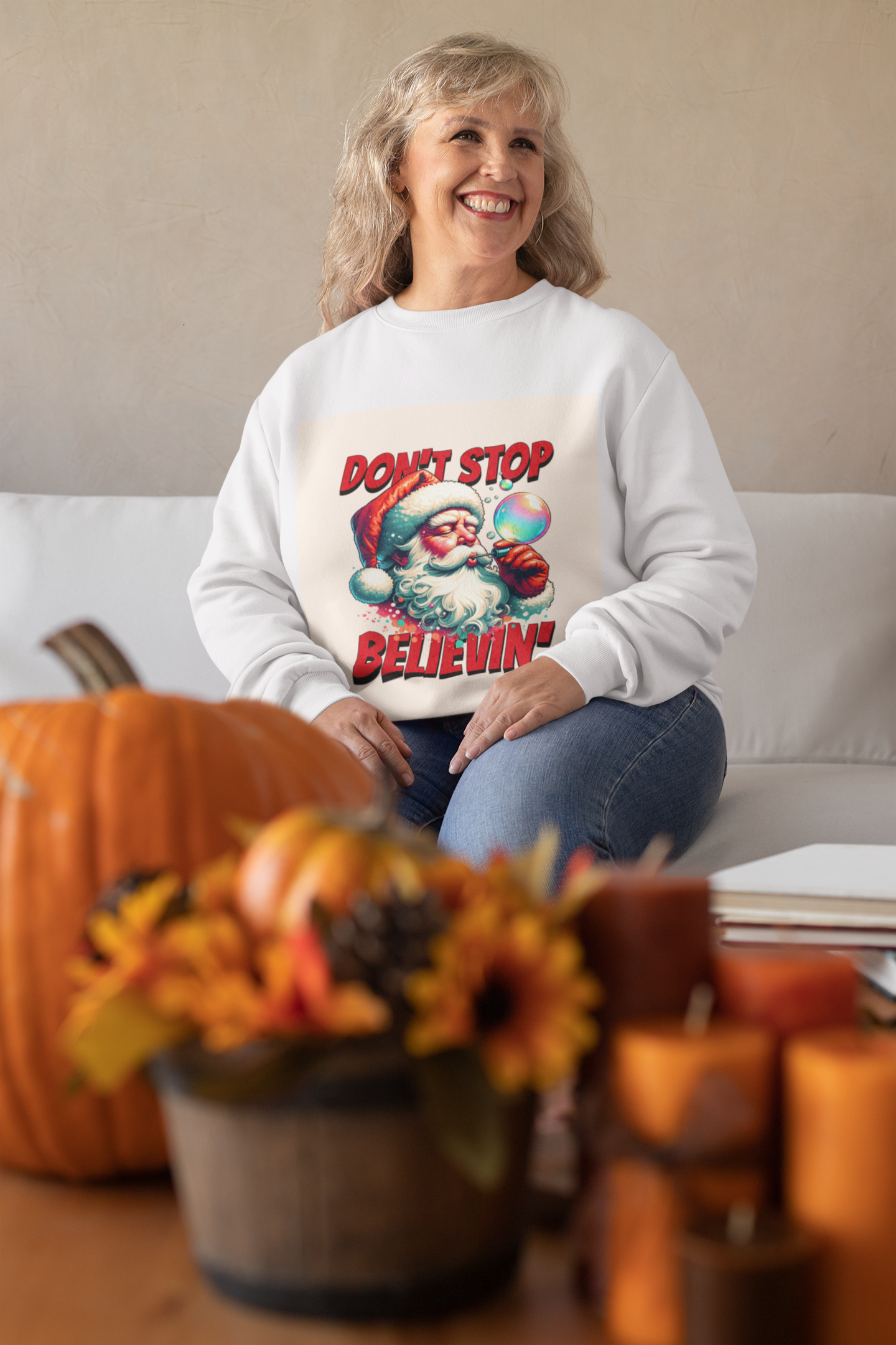 Santa Claus Unisex Crewneck Sweatshirt - Perfect for Christmas Celebrations