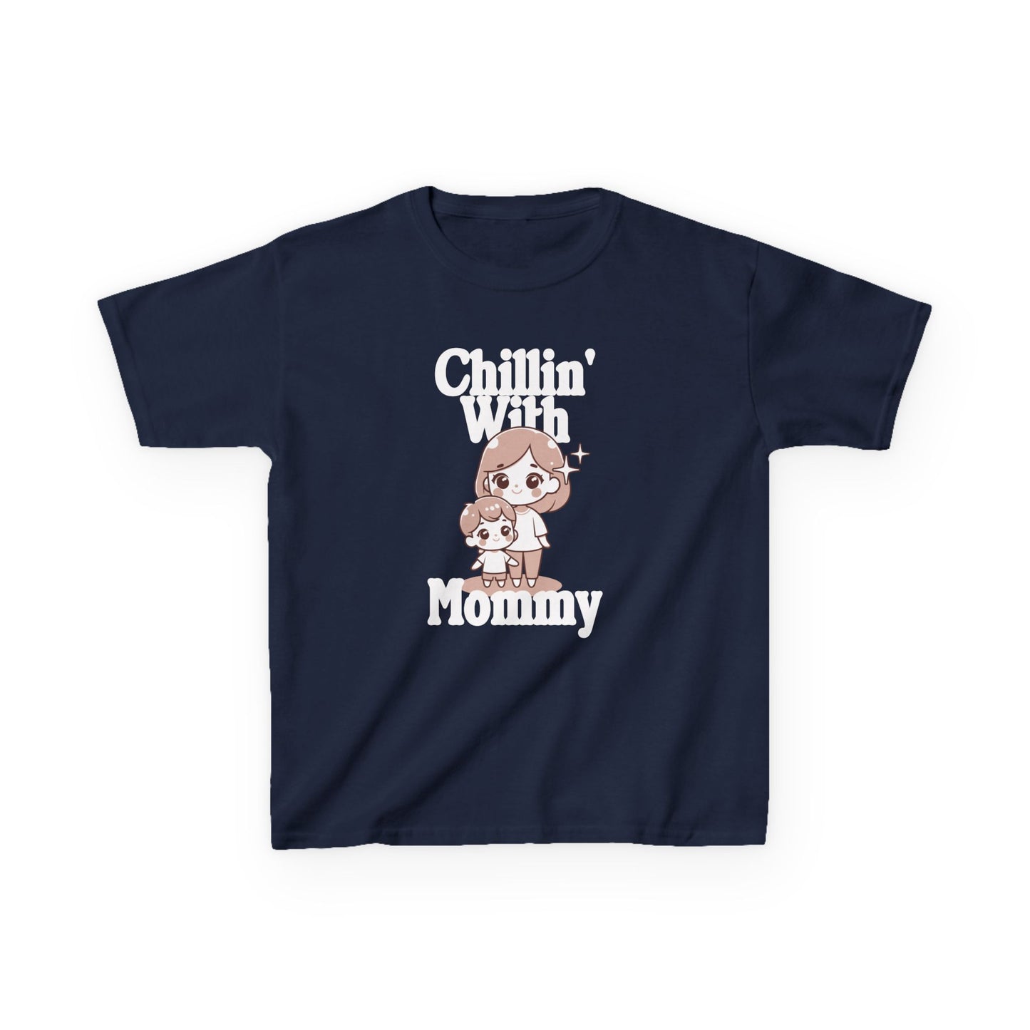 Kids Cotton T Shirt - Chilling with mommy